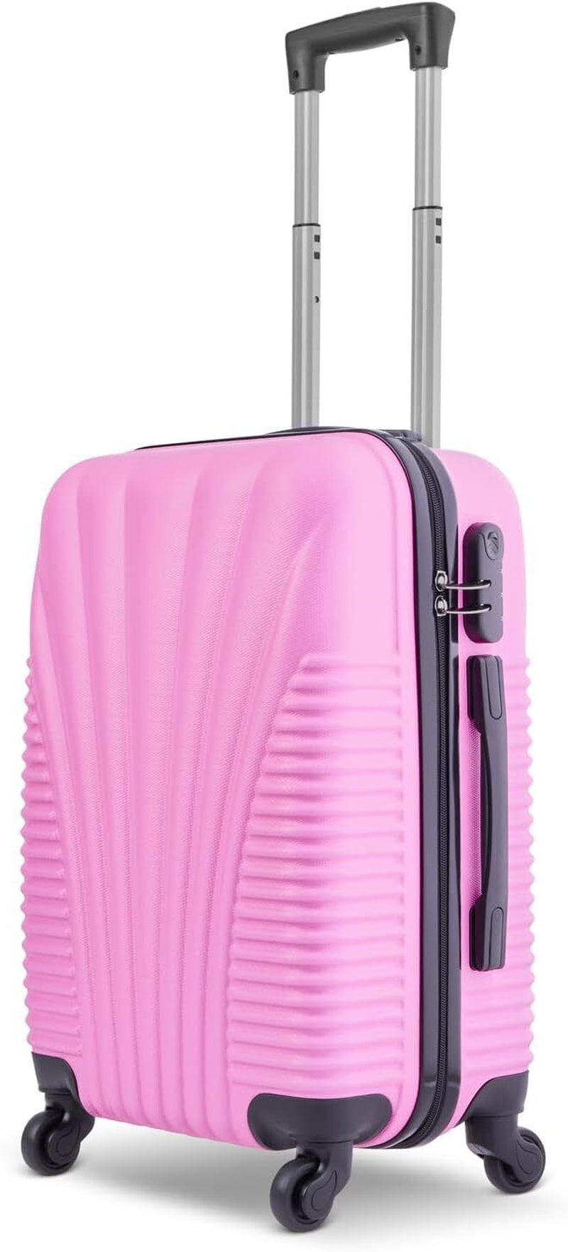 Hard Shell Cabin Travel 4 Wheels Luggage Suitcase ABS Lightweight Carry Trolley