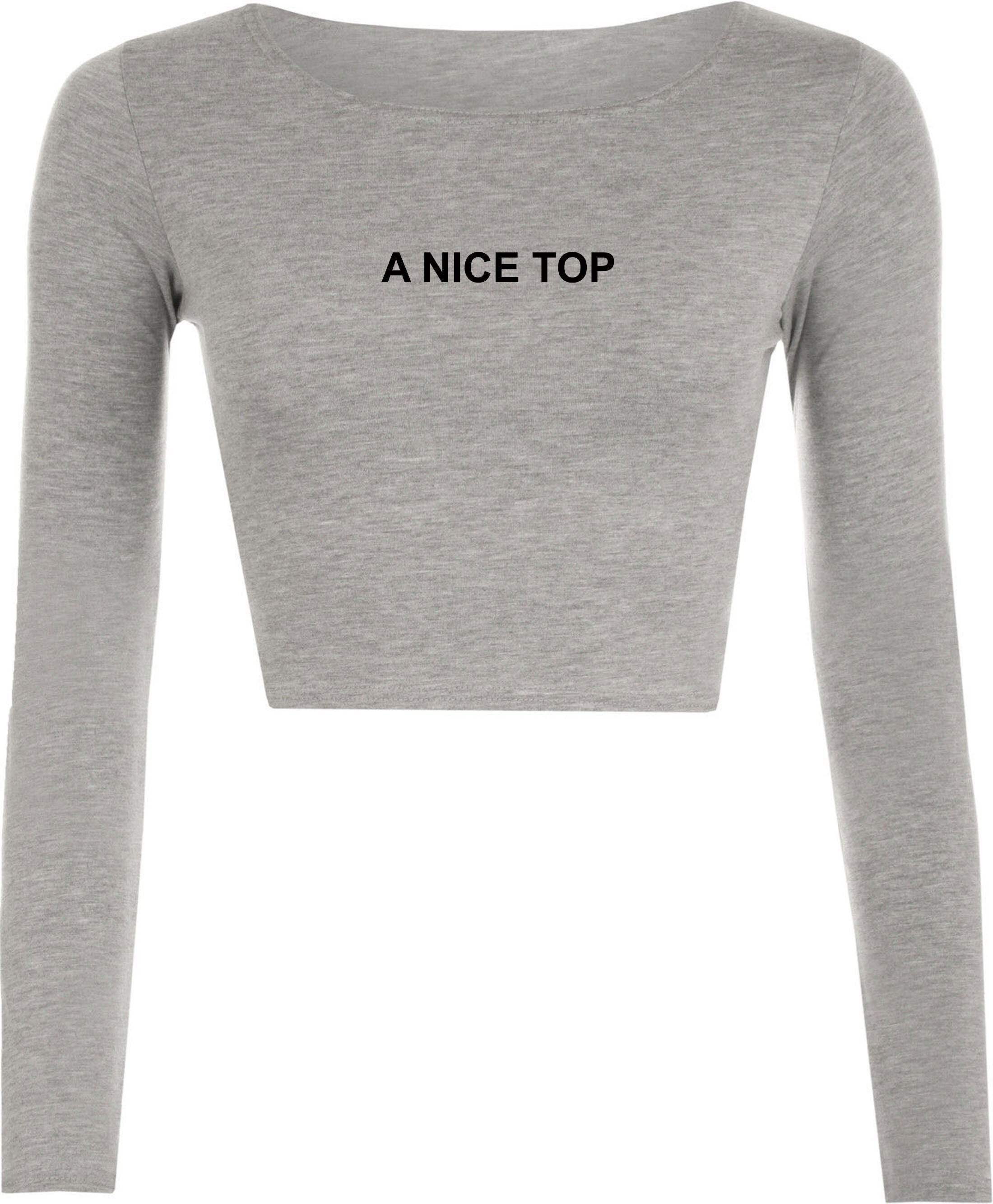 A nice top ladies womens crop tops croptop crop-top cute top treanding birthday gift xmas christmas partywear