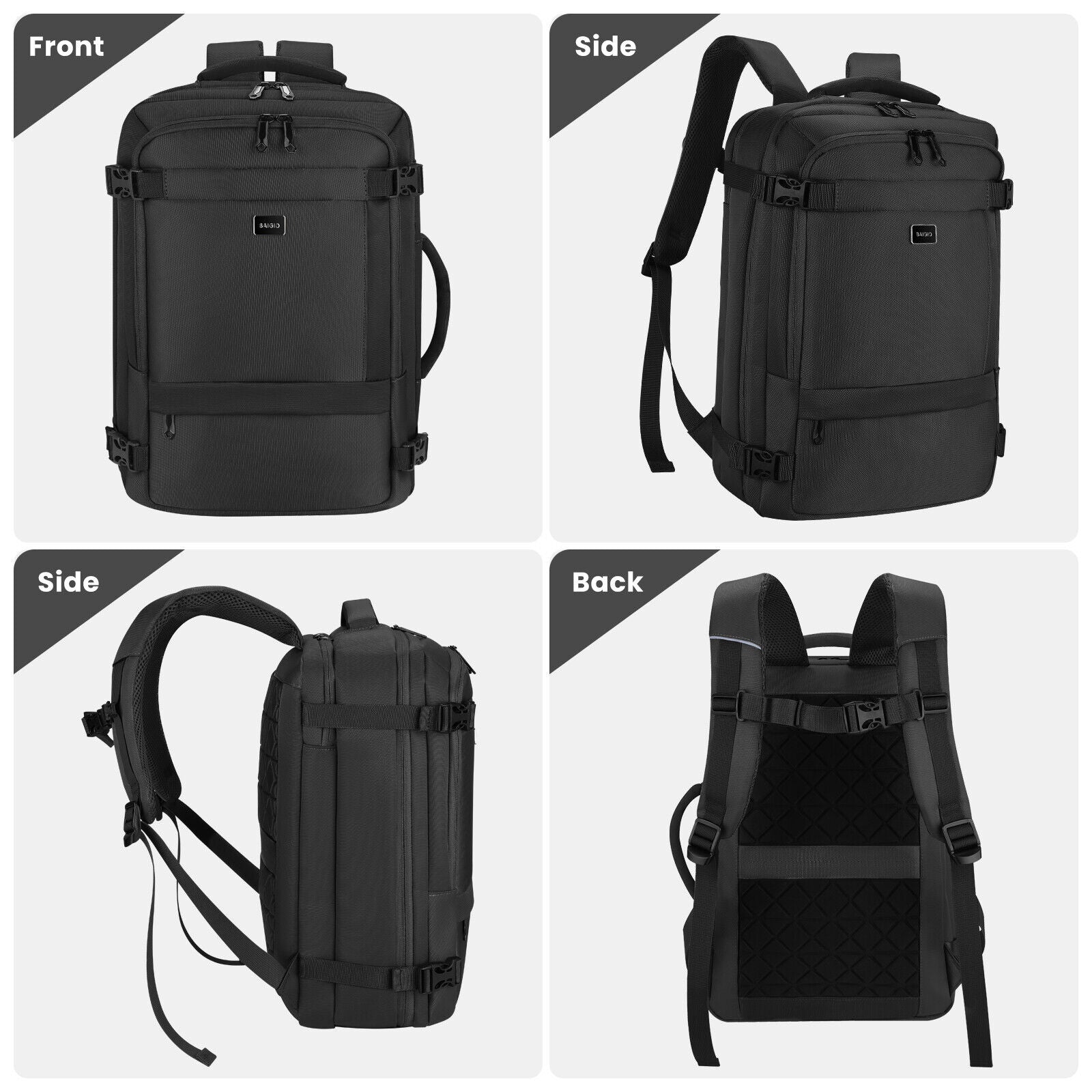 Men Women Laptop Briefcase Waterproof Large Travel Rucksack School Bag