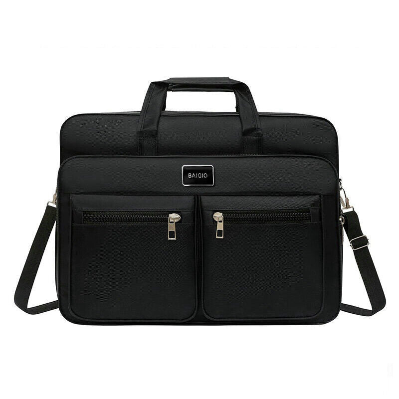 Men Shoulder Messenger Bag Waterproof Travel Business Work Laptop Bag Briefcase