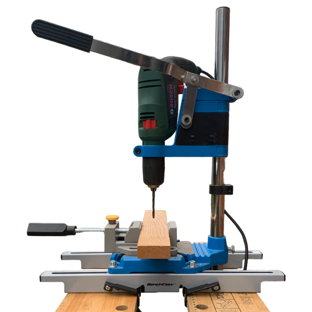 Work Bench Portable Clamps for mounting Power tools onto Workmate by Benchclaw