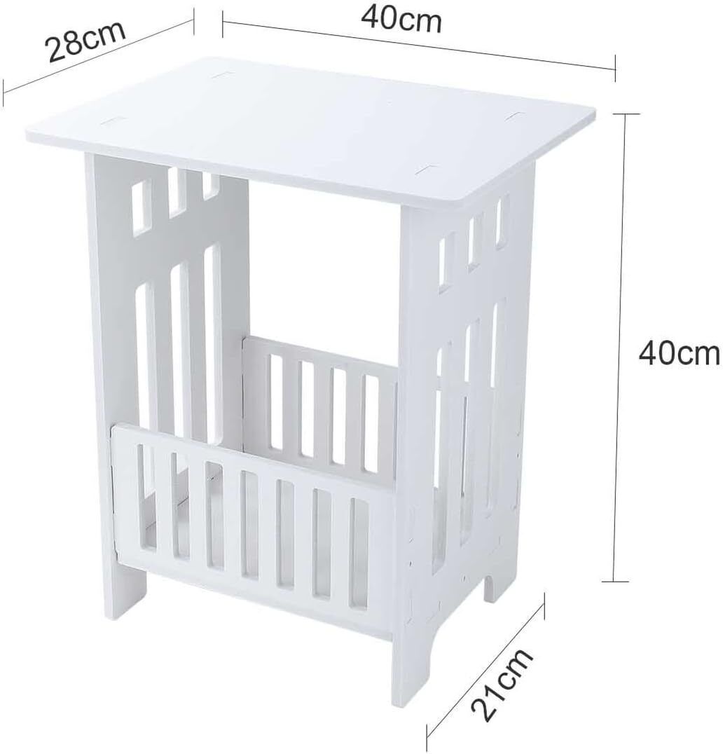 Bedside Table Cabinet Side End Table Nightstand Storage Organizer Home Stand UK