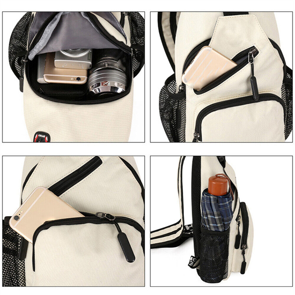 Men Small Chest Bag Pack Travel Sport Shoulder Sling Backpack Cross Body Outdoor