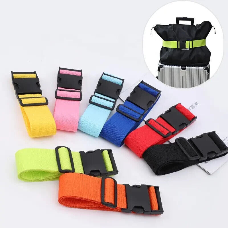 Luggage Belt Baggage Straps Adjustable Strong Extra Safety Travel Suitcase  Tie