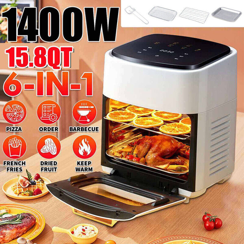 Air Fryer 15L Digital Kitchen Oven 1400W Oil Free Low Fat Healthy Frying Cooker