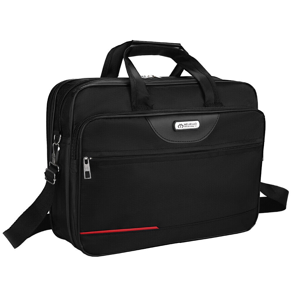 Men Briefcase Waterproof Padded Laptop Work Case Business Travel Shoulder Bag