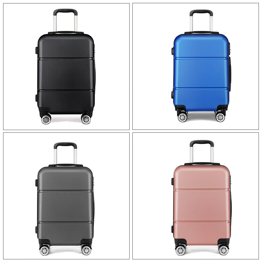 20 Inch Small Cabin Luggage Hard Shell Travel Suitcase Spinner 4 Wheels Case