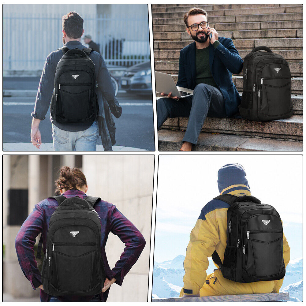 Men Women Backpack Waterproof Large Bussiness School Travel Laptop Rucksack Bag