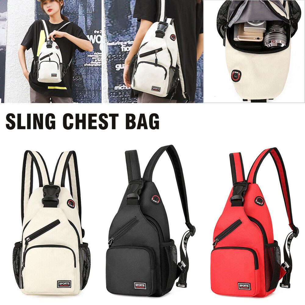 Men Small Chest Bag Pack Travel Sport Shoulder Sling Backpack Cross Body Outdoor