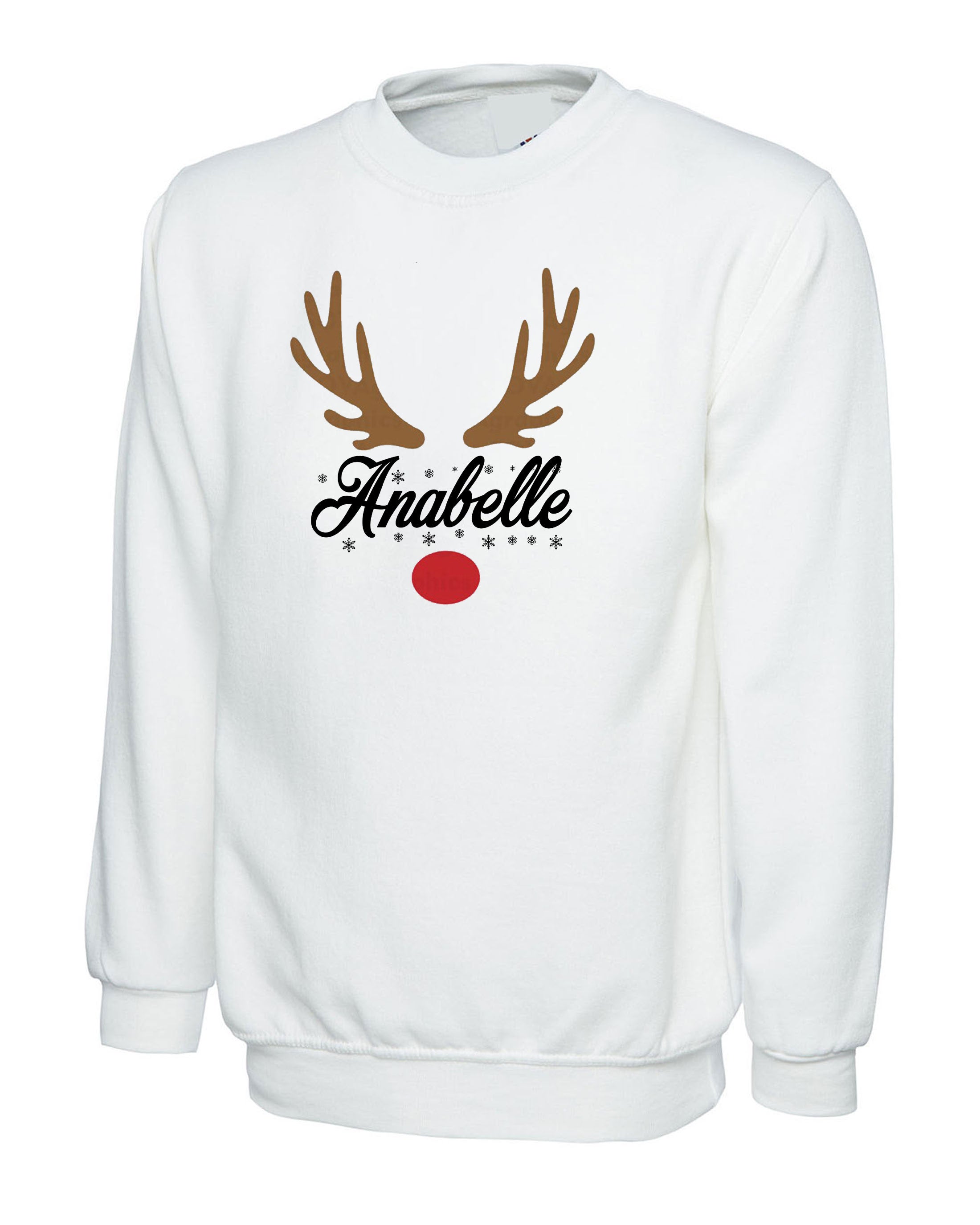 Personalized Reindeer Christmas Couple Matching Christmas Sweatshirt