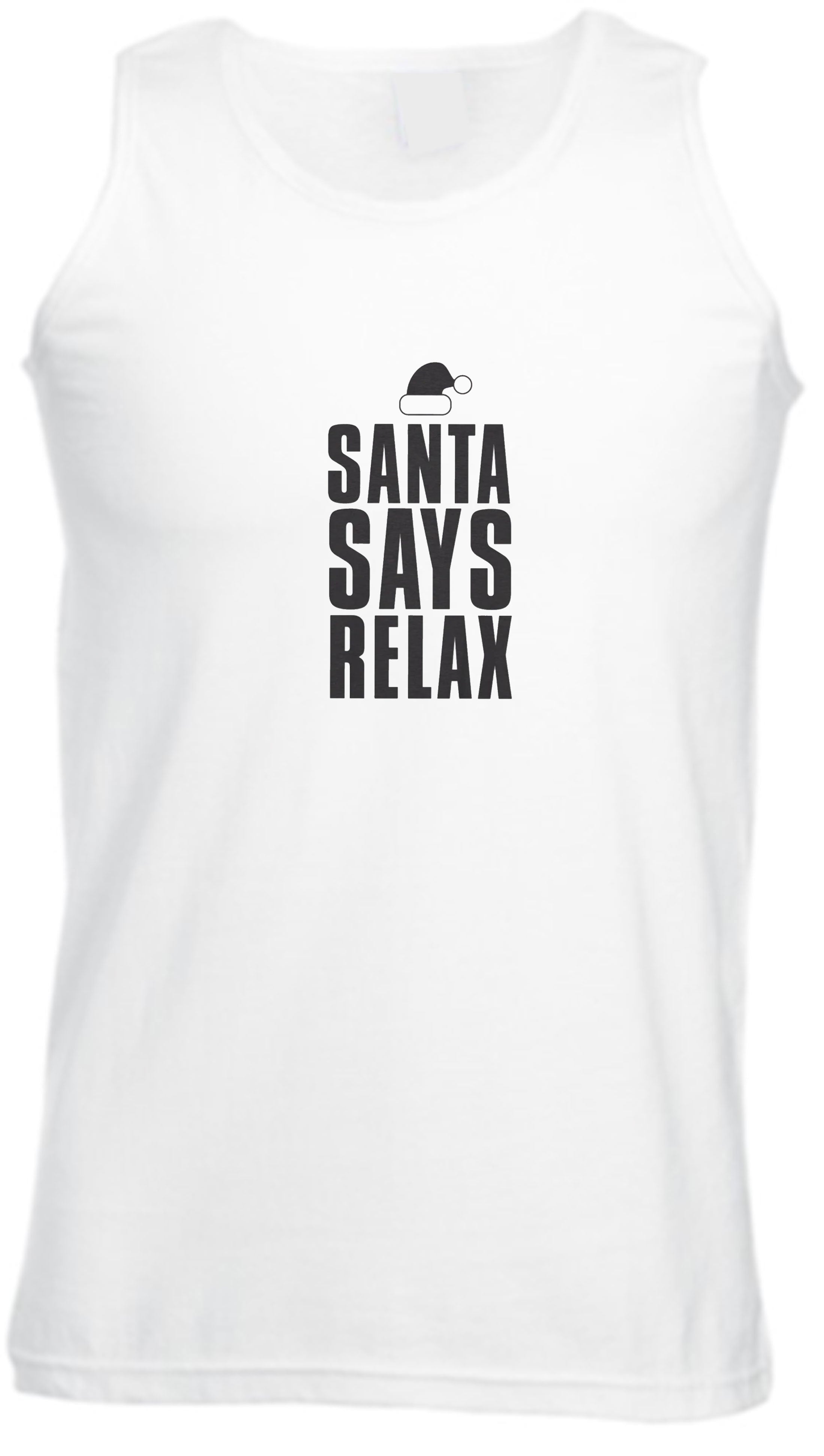 Santa says Relax Vest for Gym