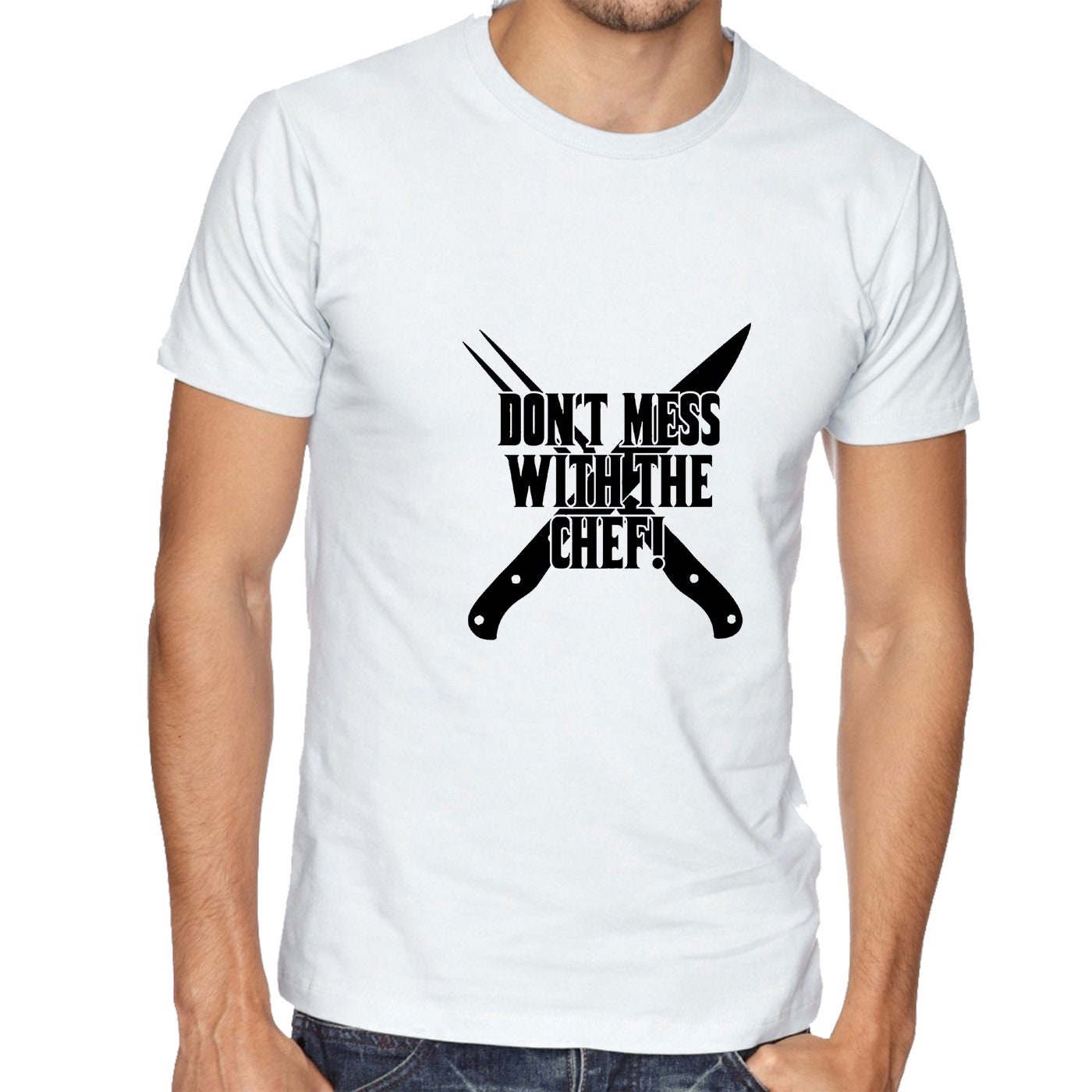 Don't Mess With The Chef T SHIRT T-shirt Tshirt Tee Shirt Cooking Grill Kitchen bbq Funny gift for Chef Mens ladies Uncles