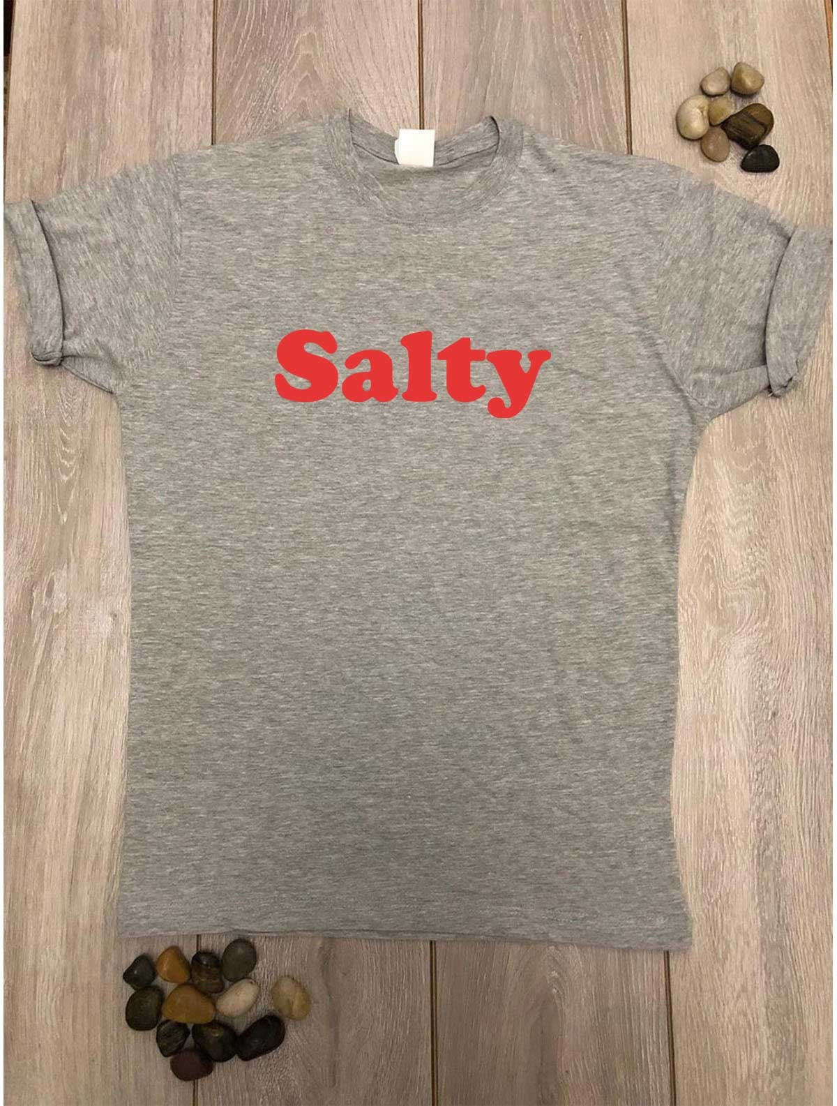 Salty Womens Ladies Funny T shirt T-shirt Tshirt Tee Shirt Birthday Christmas Gift Top Slogan Swimming Sea