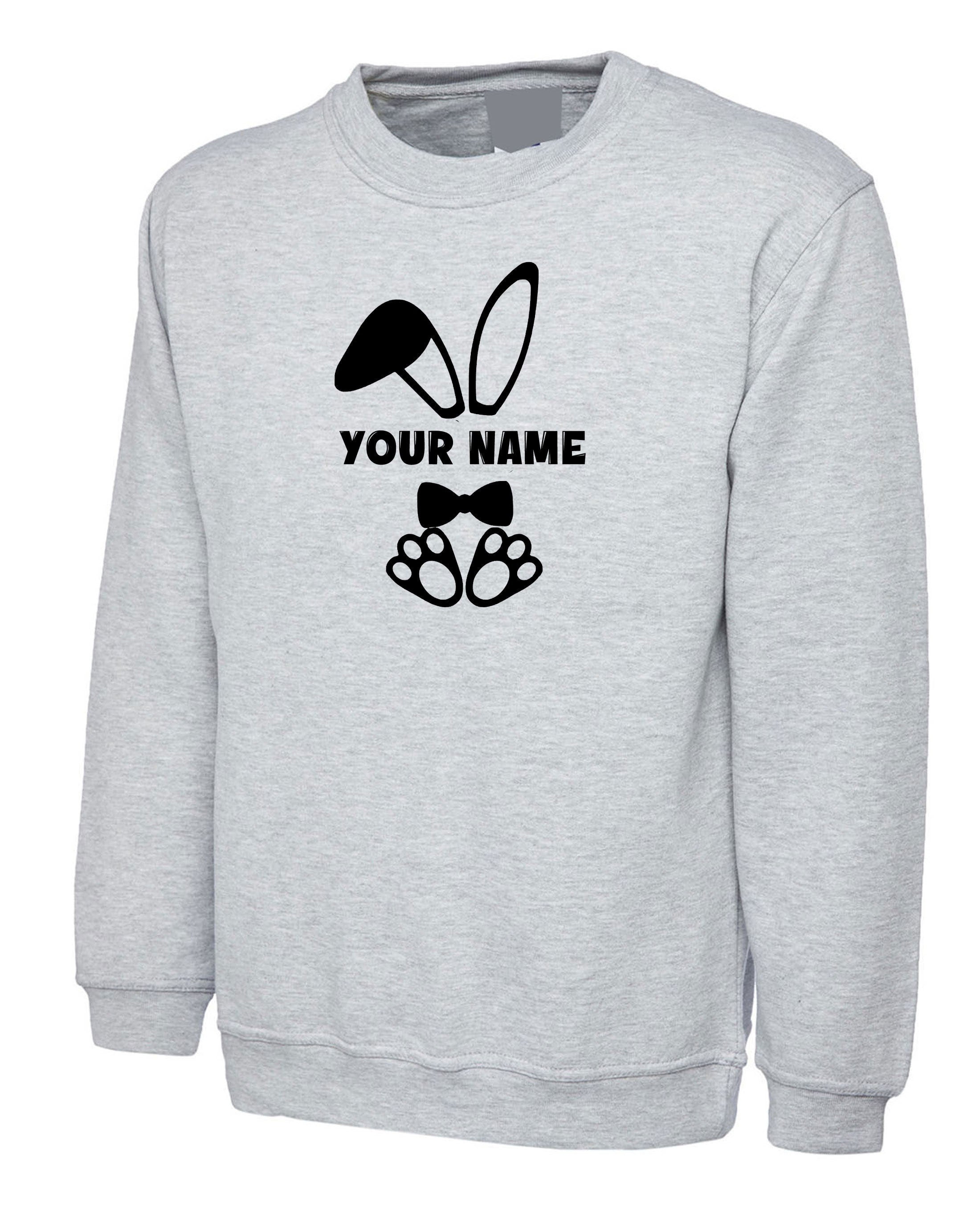 Personalized Bunny Easter Sweatshirt