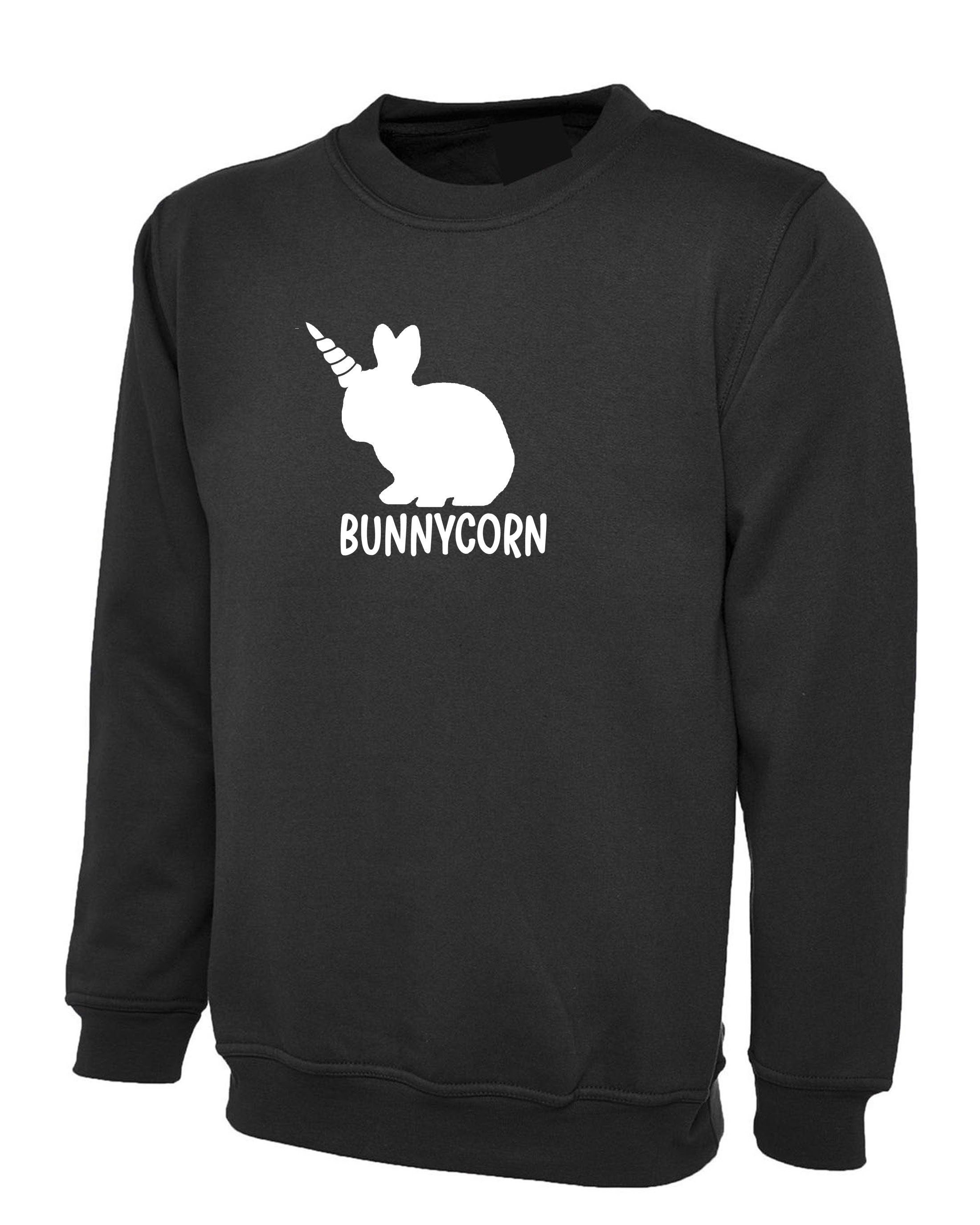 Bunnycorn Sweatshirt Jumper Sweater Shirt UNISEX Funny Unicorn Ladies Womens Gift Easter Bunny Unicorn Easter Gift Hare Rabbit Egg