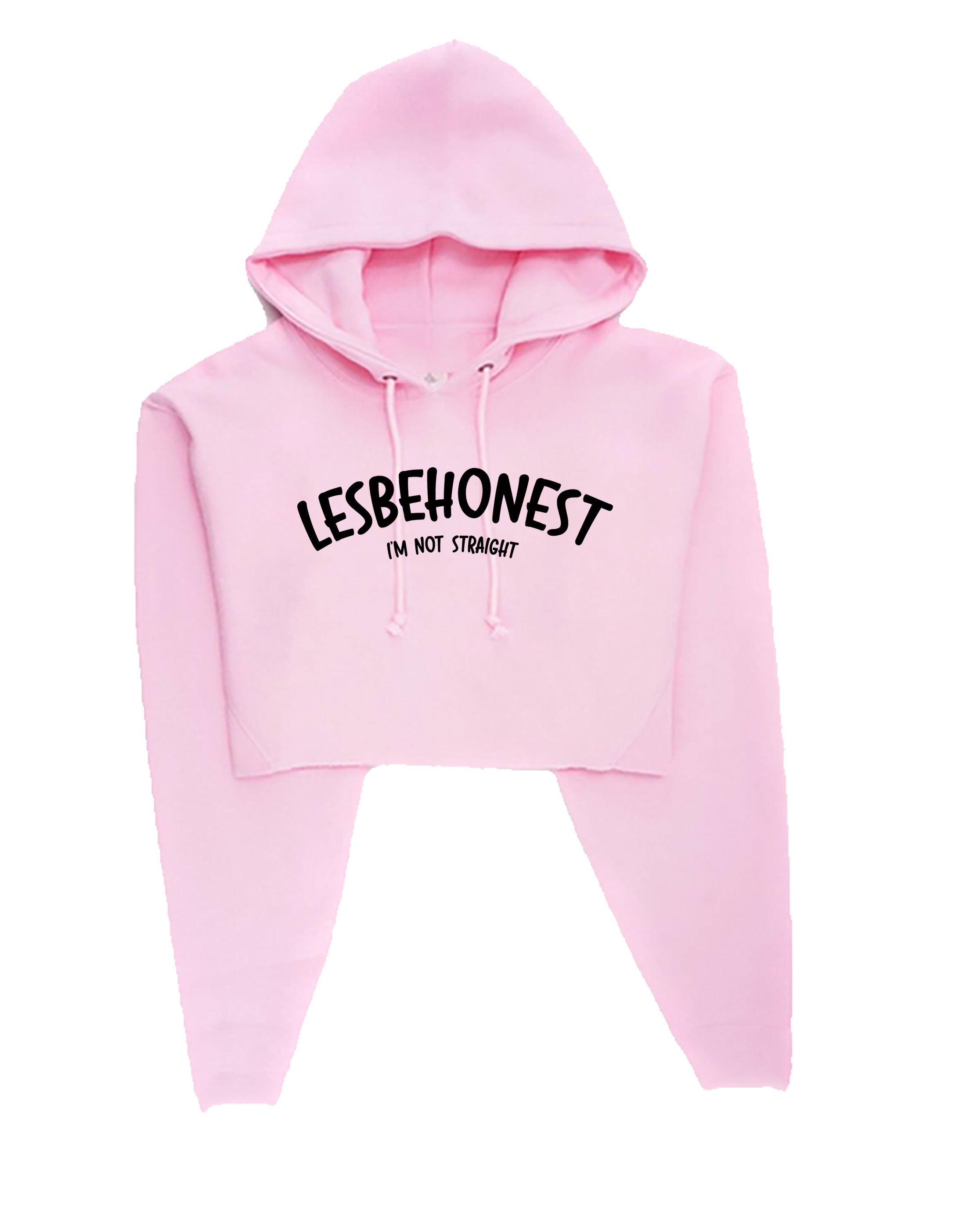 Lesbehonest Lesbian Let's be honest Proud Trans Lives Matter Crop Tops Hoodie Hoody Hood Hoody Croptop Crop-top Ladies Womens Top Funny