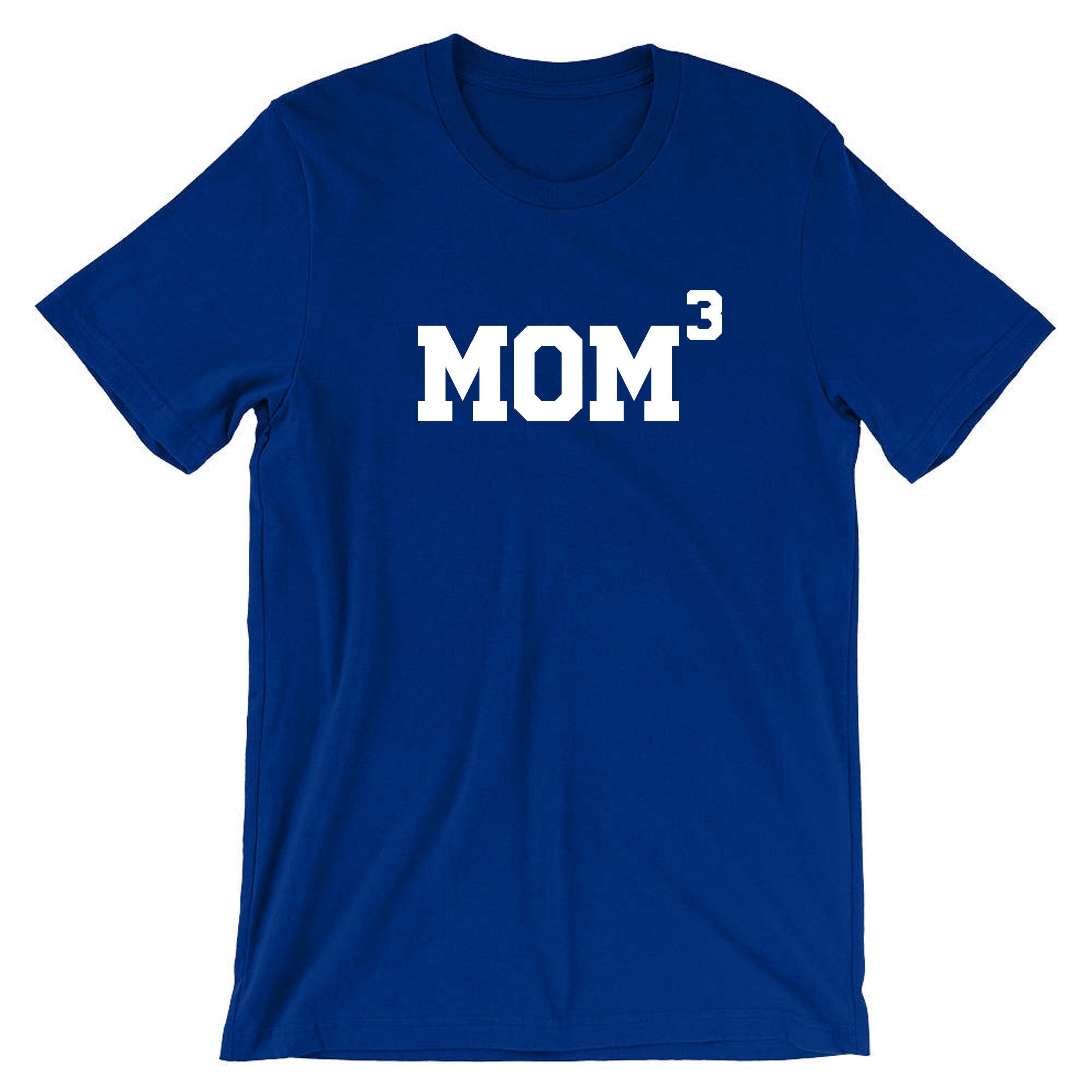 MOM3 Tshirt T-shirt T shirt Tee Shirt Funny Gift for Mother of 3 Children Birthday Mum Mama Mummy Mommy Xmas