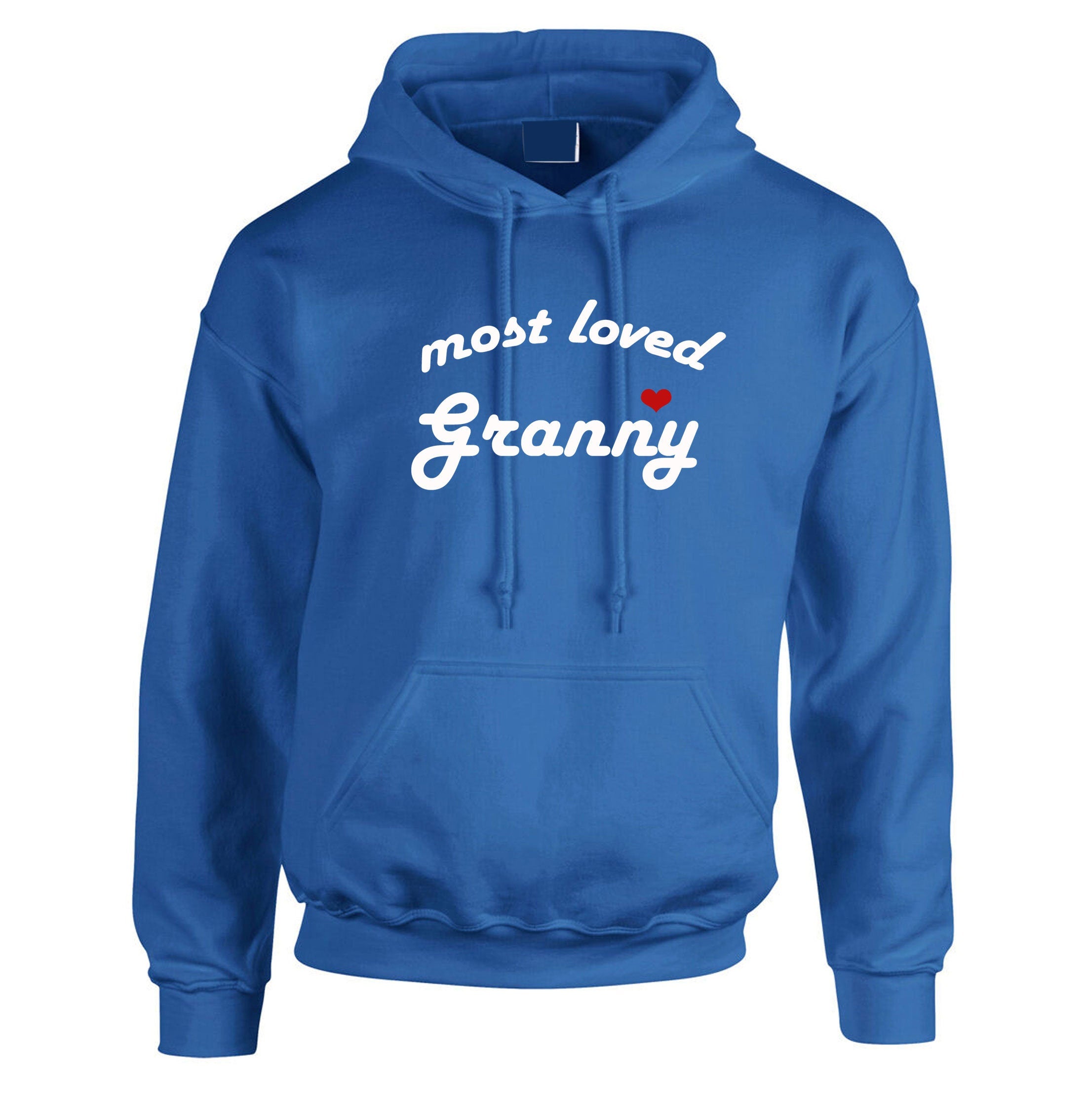 Most Loved Granny Hoodie Hoody Hood Hooded Gift for Grandmother Birthday Xmas Anniversary Cute Gift anniversary GrandMother Funny