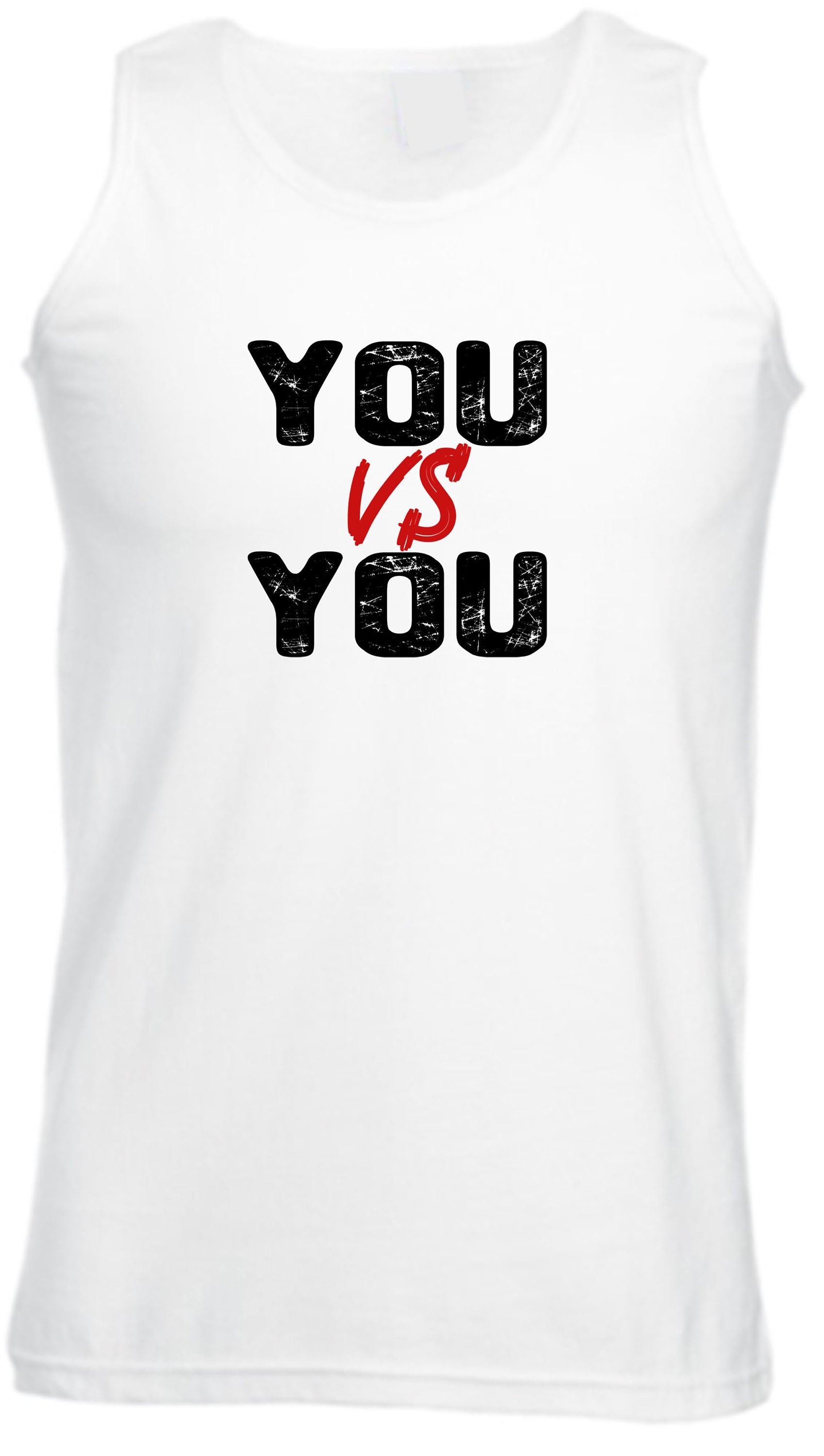 You V/s You Vests Vest Top Tank Yog Running Jogging Motivational Idea Inspirational Gym Workout Unisex Mens Womens Ladies Funny Xmas