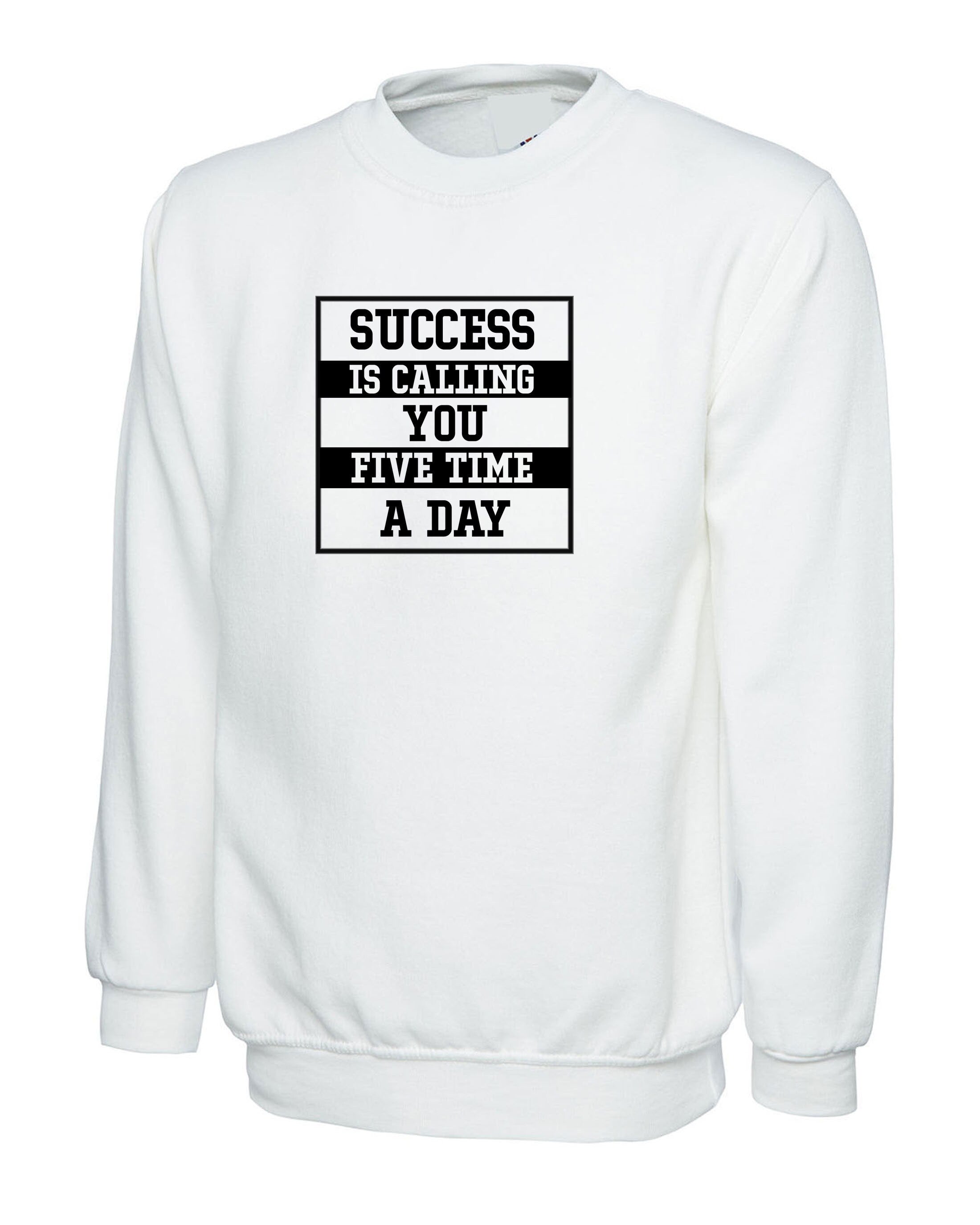 Success is calling you 5 times a Day Sweatshirt Jumper Sweater Shirt Muslim Azan Ramadan Namaz Prayer Faith Eid Gift Mens Birthday Gift