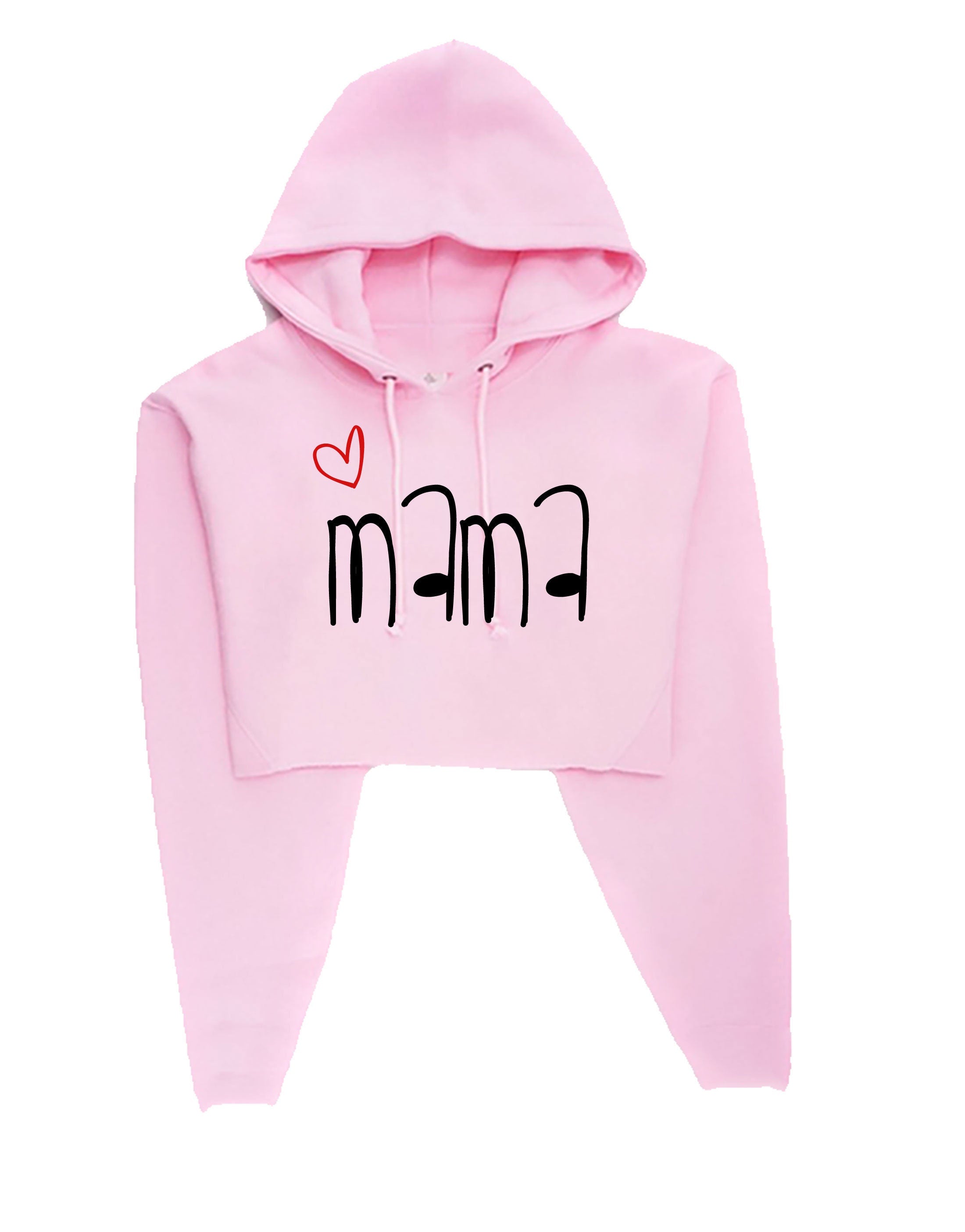 Mama Crop Tops Hoodie Hoody Croptop Crop-top Mother's Day Gift Mom Mommy Mummy Birthday Present Gift Xmas Christmas Best Mom Ever Funny Top