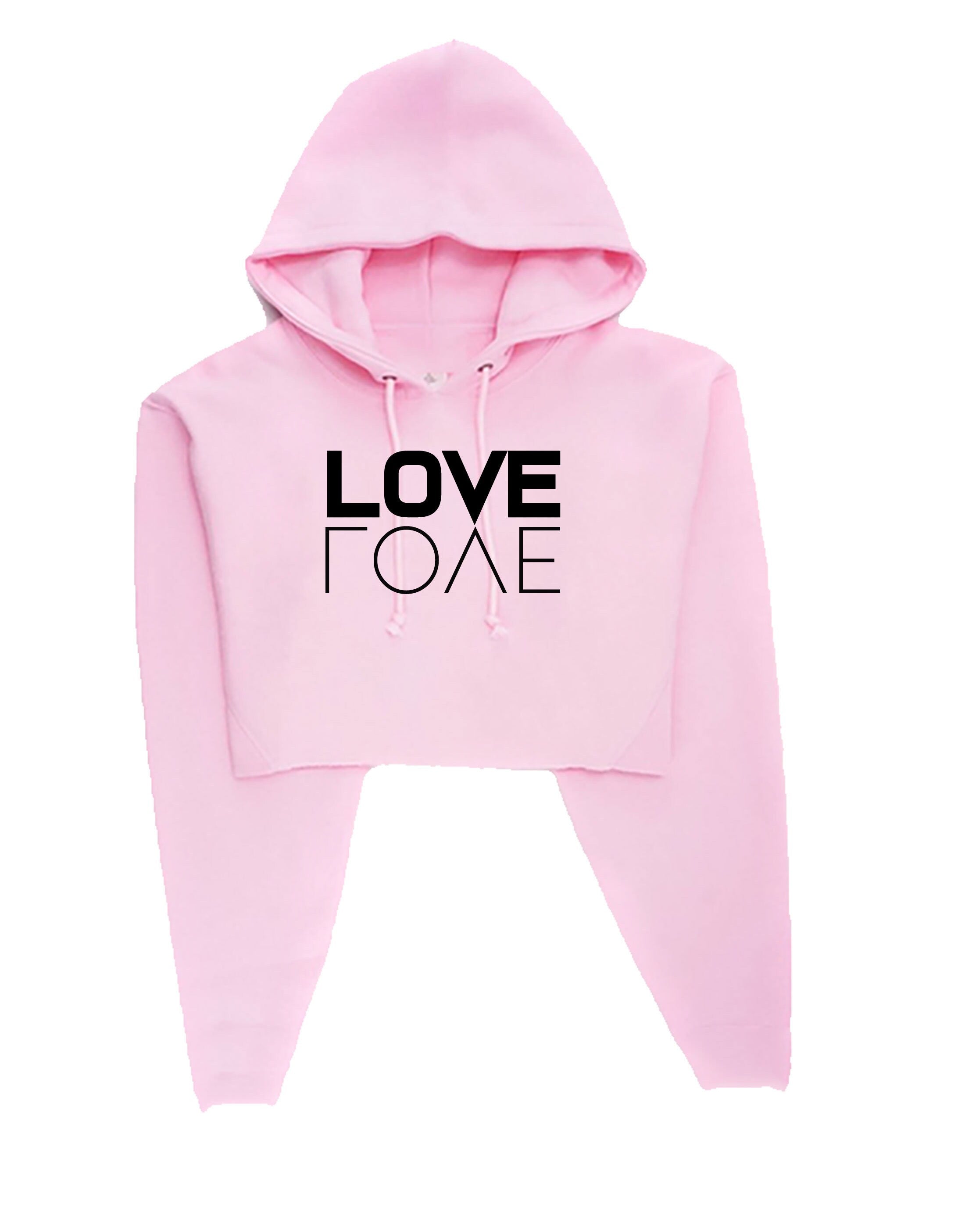 LOVE Crop Tops Hoodie Hoody Hood Croptop Crop-top Fashion Unisex Tumblr Hipster Cool Funny Slogan Xmas Gift Valentine's day Gift Present