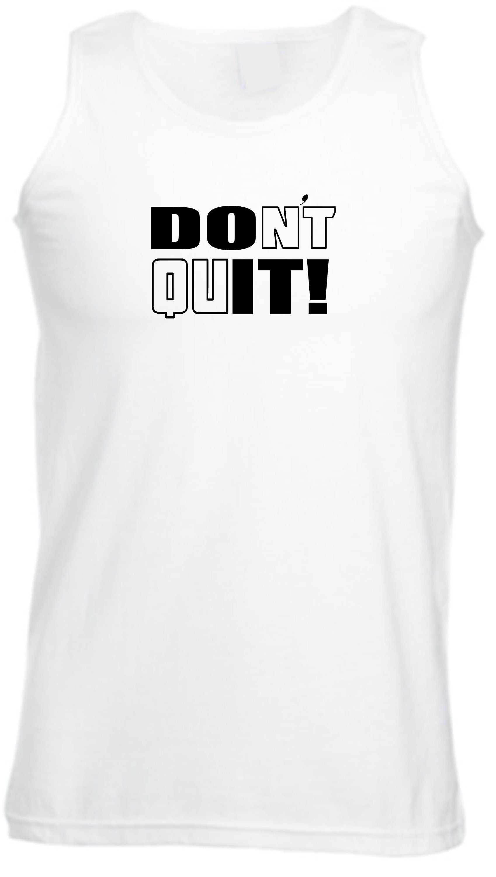 Don't Quit Do It Vest Vests Top Tank Gym Workout Exercise Motivational Idea Inspirational Gym Workout Unisex Birthday Gift Xmas Ladies Mens