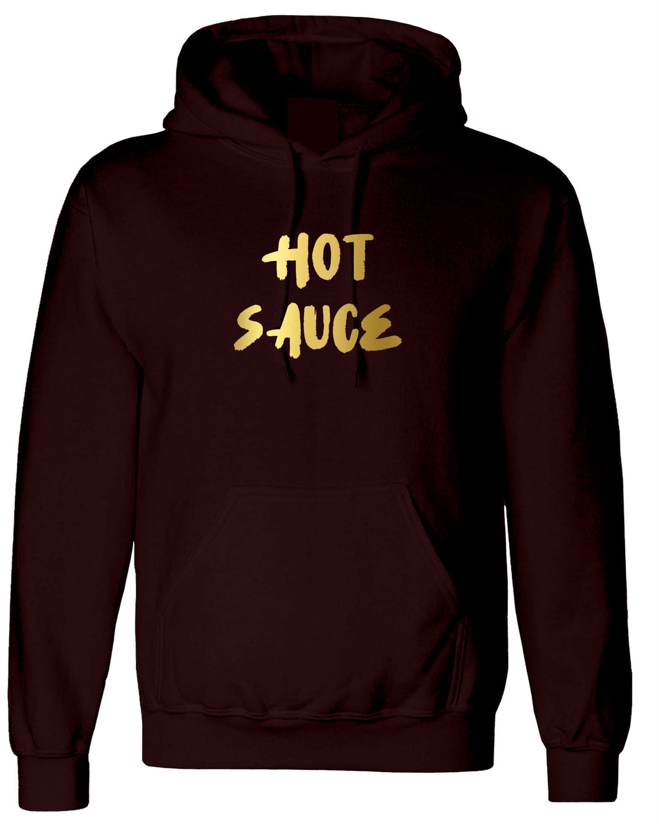 Hot Sauce Funny Ladies Hoodie Hoody Hood Hooded Womens Birthday Gift GF Valentines Top Partywear Pool Golf Font