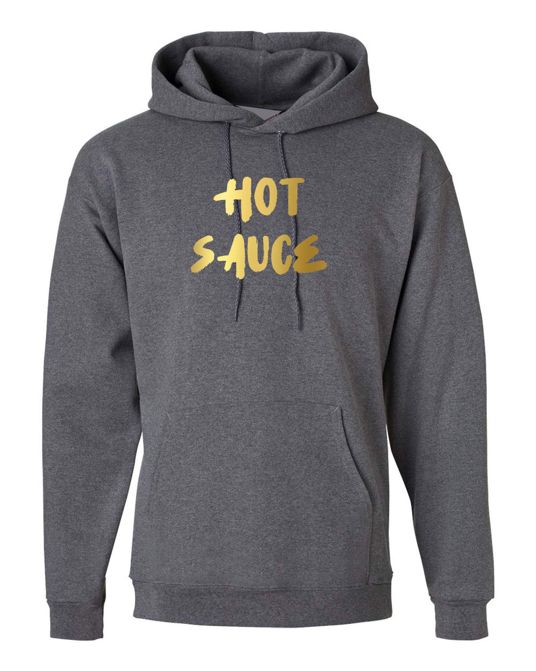 Hot Sauce Funny Ladies Hoodie Hoody Hood Hooded Womens Birthday Gift GF Valentines Top Partywear Pool Golf Font