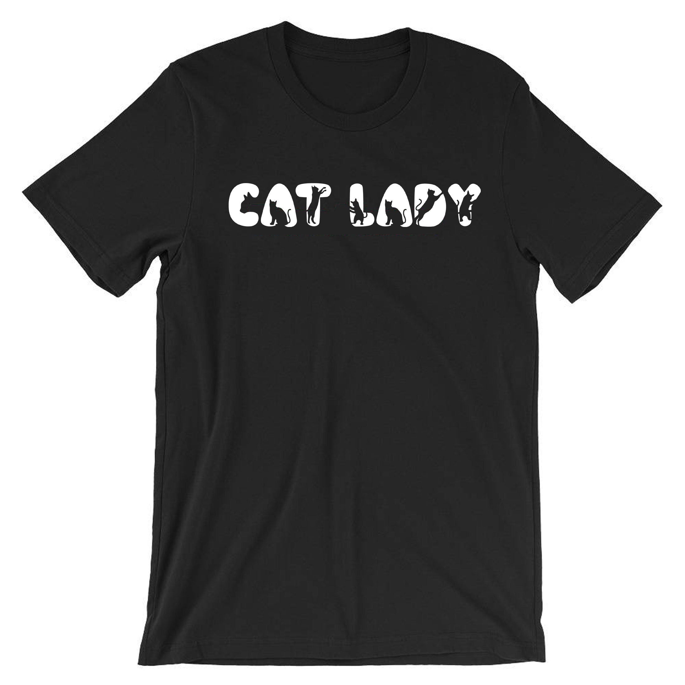 Cat Lovers Ladies T-shirt T shirt Tshirt Tee Shirt Cat Lady Kitten Lover Womens Gift Birthday Xmas Present Animal Pet Lover Funny