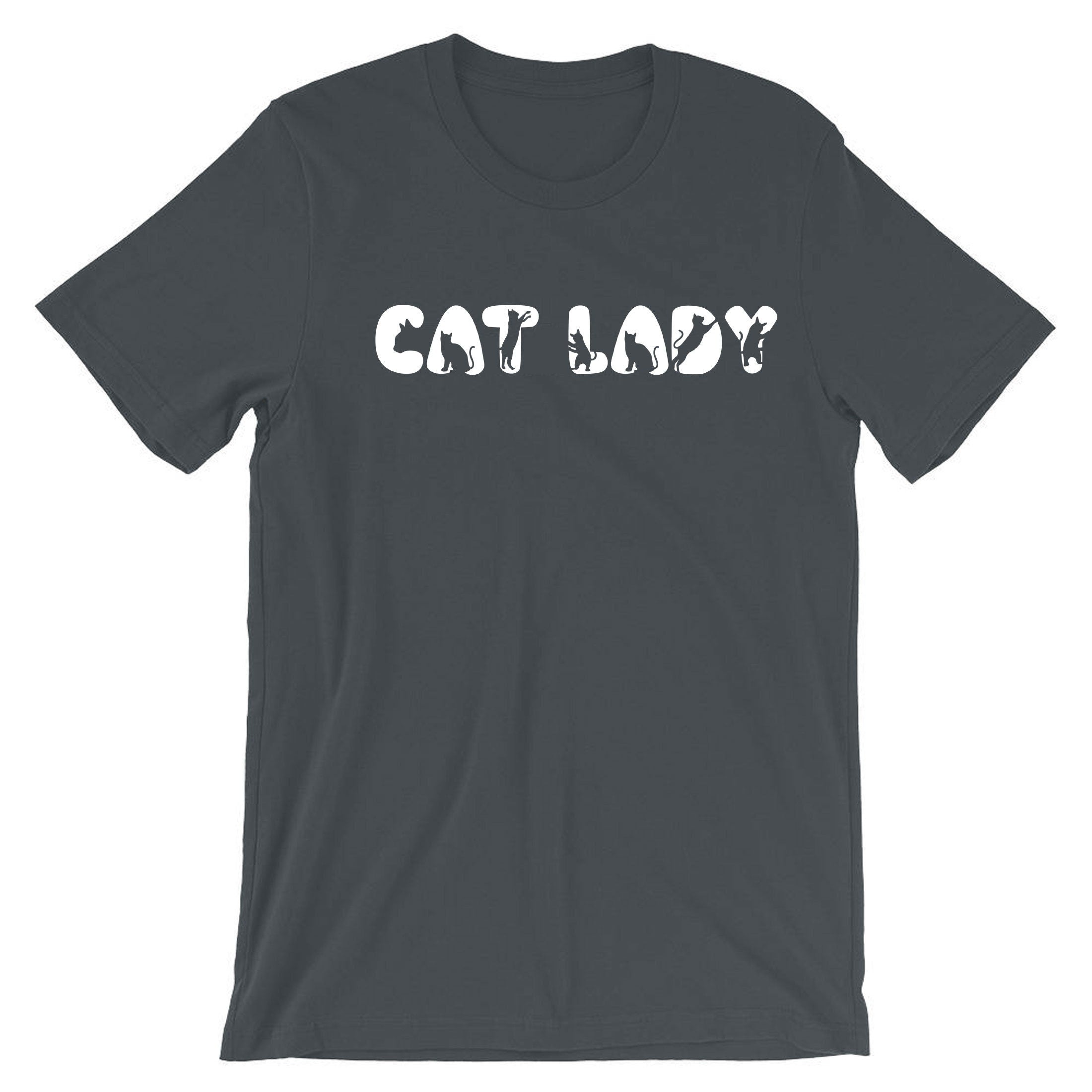 Cat Lovers Ladies T-shirt T shirt Tshirt Tee Shirt Cat Lady Kitten Lover Womens Gift Birthday Xmas Present Animal Pet Lover Funny