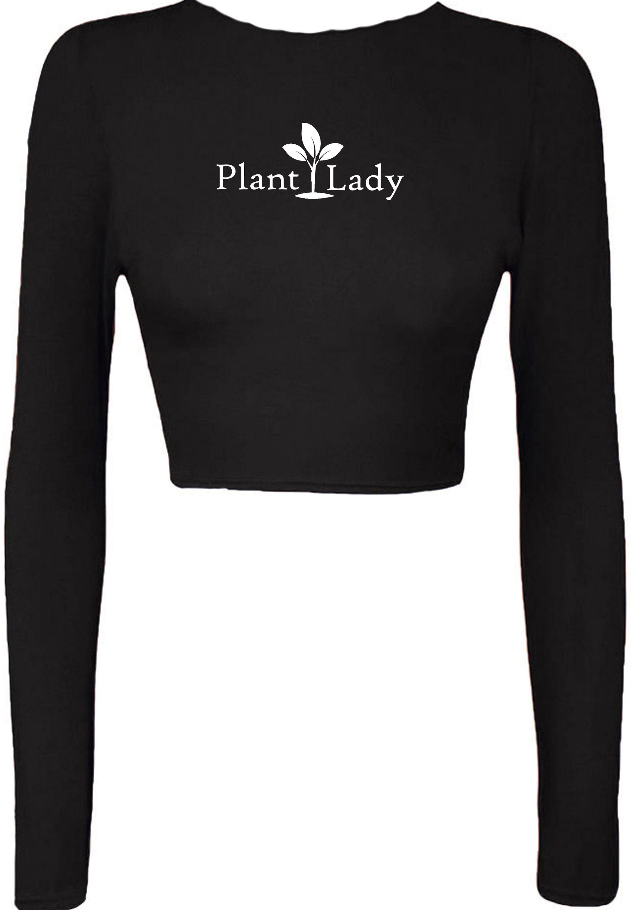 Plant Based Plant Lady Crop Tops Croptop Crop-top Vegan Vegetarian Plant Lovers gift unisex Birthday Gift Funny Ladies Womens Top