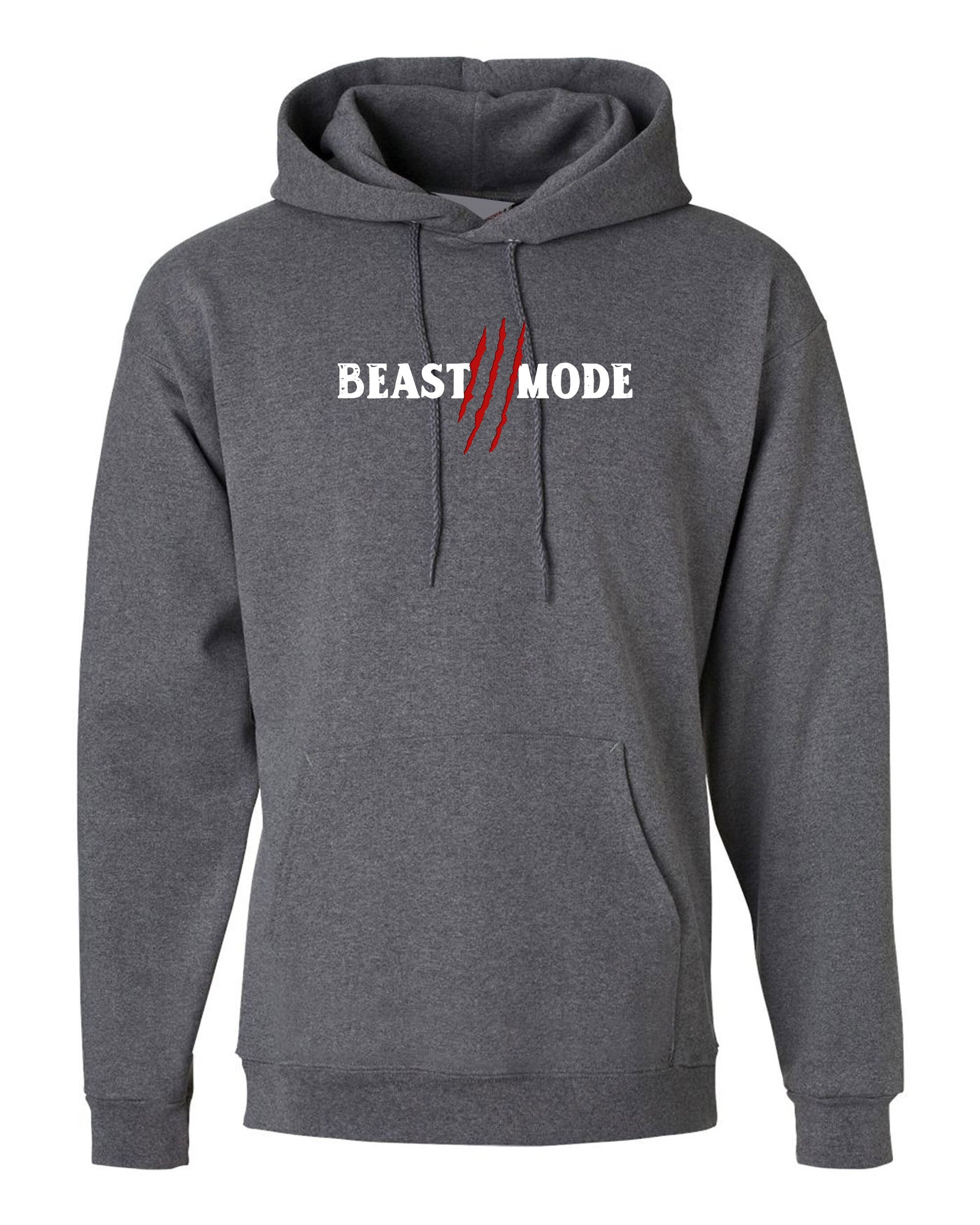 Beast Mode Hoodie Hoody Hood Hooded Gym Workout NMA Exercise Mens Boxing Gift Unisex Jogging Wrestling Funny Present Birthday Xmas