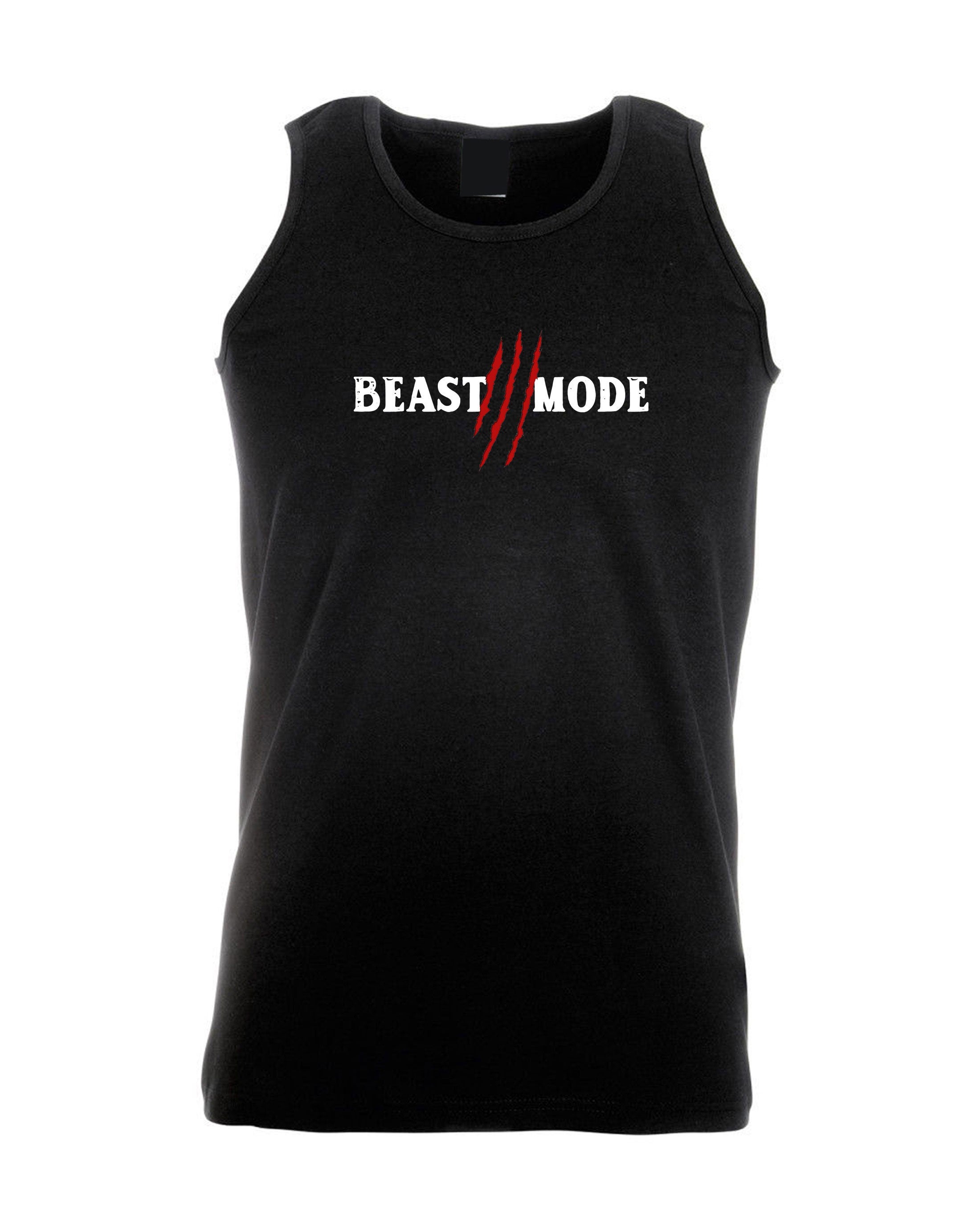 Beast Mode Vest Vests Sleeve Less Gym Workout NMA Exercise Mens Boxing Gift Unisex Jogging Wrestling Funny Present Birthday Xmas