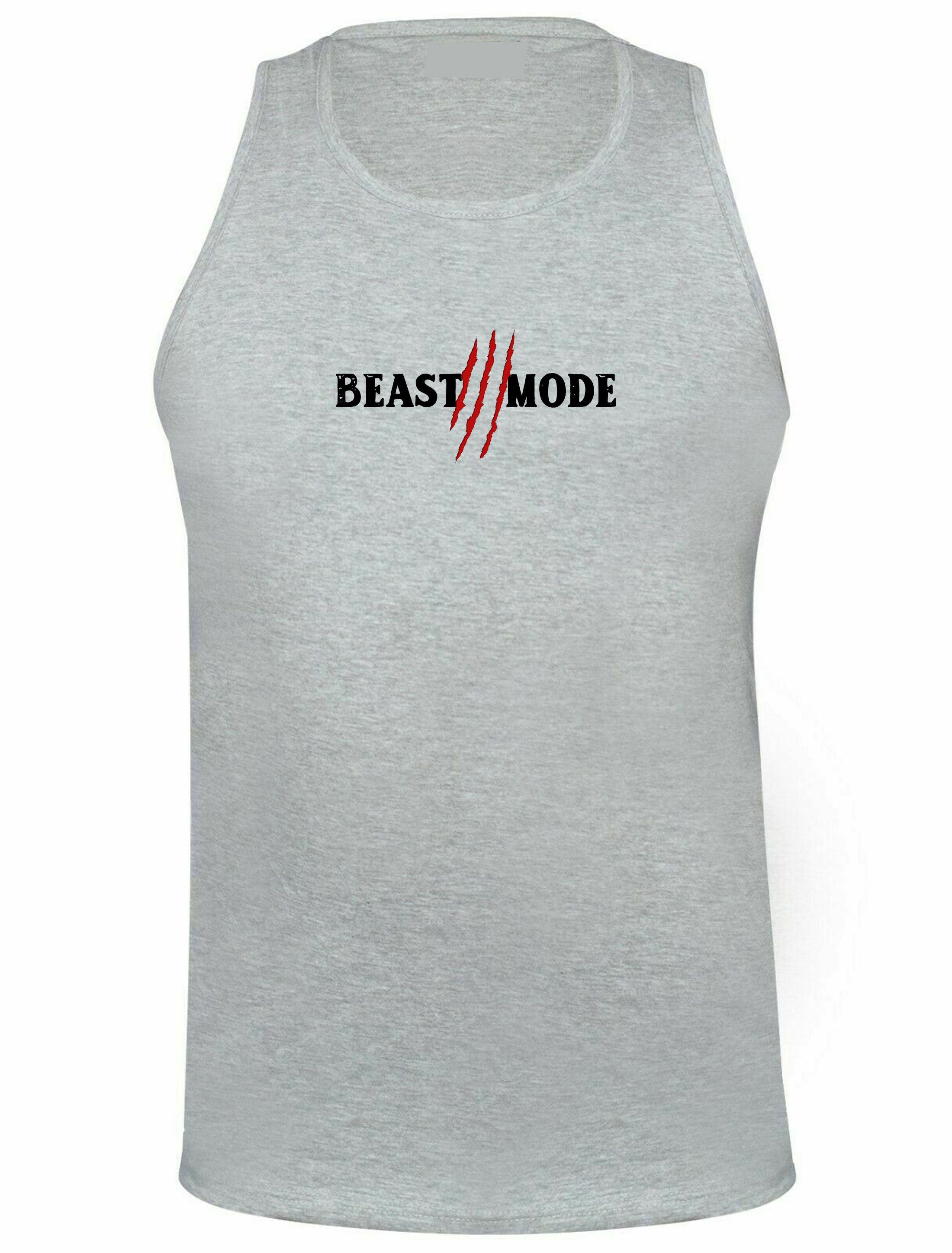 Beast Mode Vest Vests Sleeve Less Gym Workout NMA Exercise Mens Boxing Gift Unisex Jogging Wrestling Funny Present Birthday Xmas