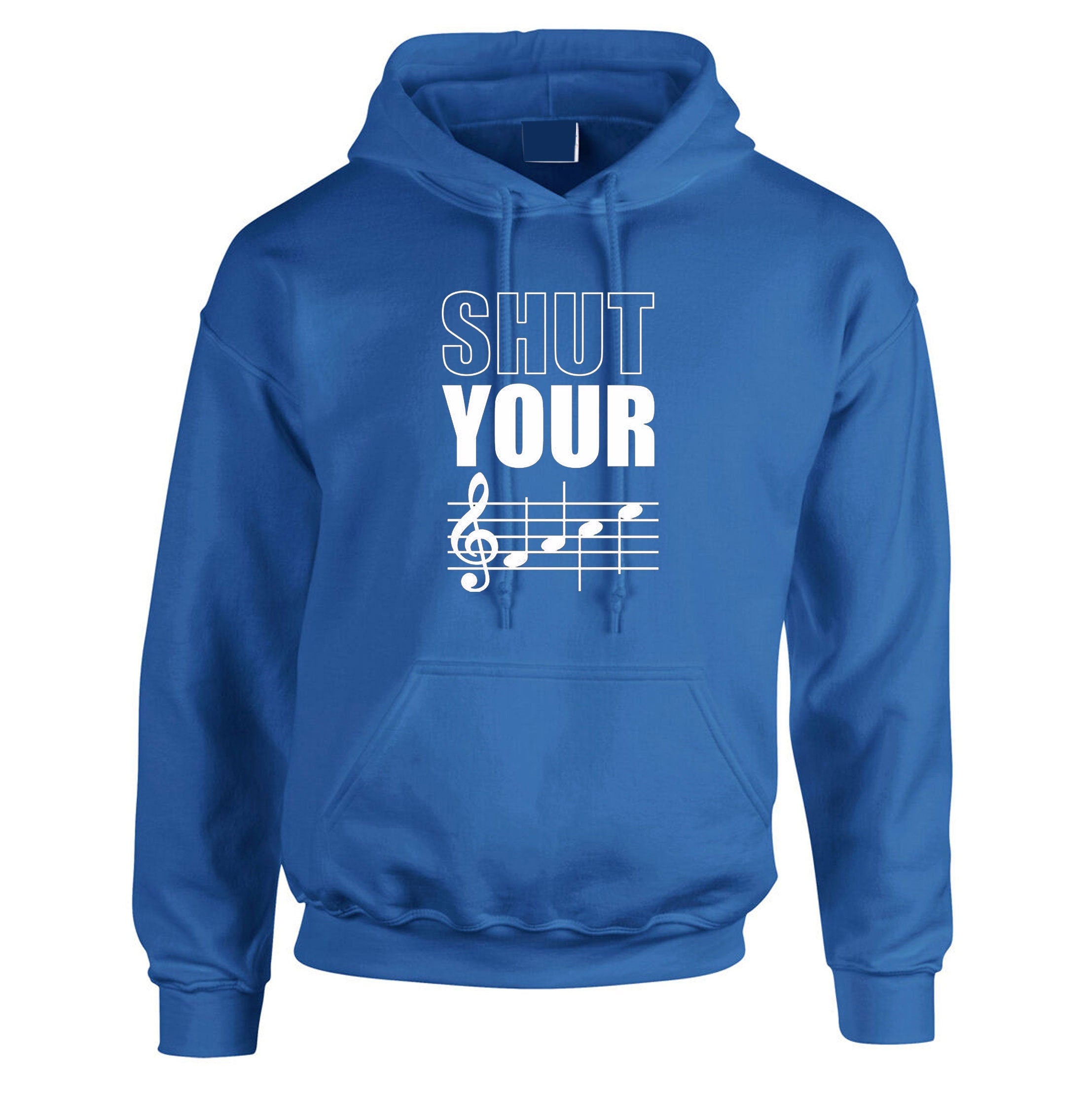 Shut your mouth funny Rude Hoodie Hoody Hood Hooded Music lovers unisex DJ Joke gift Party sarcastic top Musician