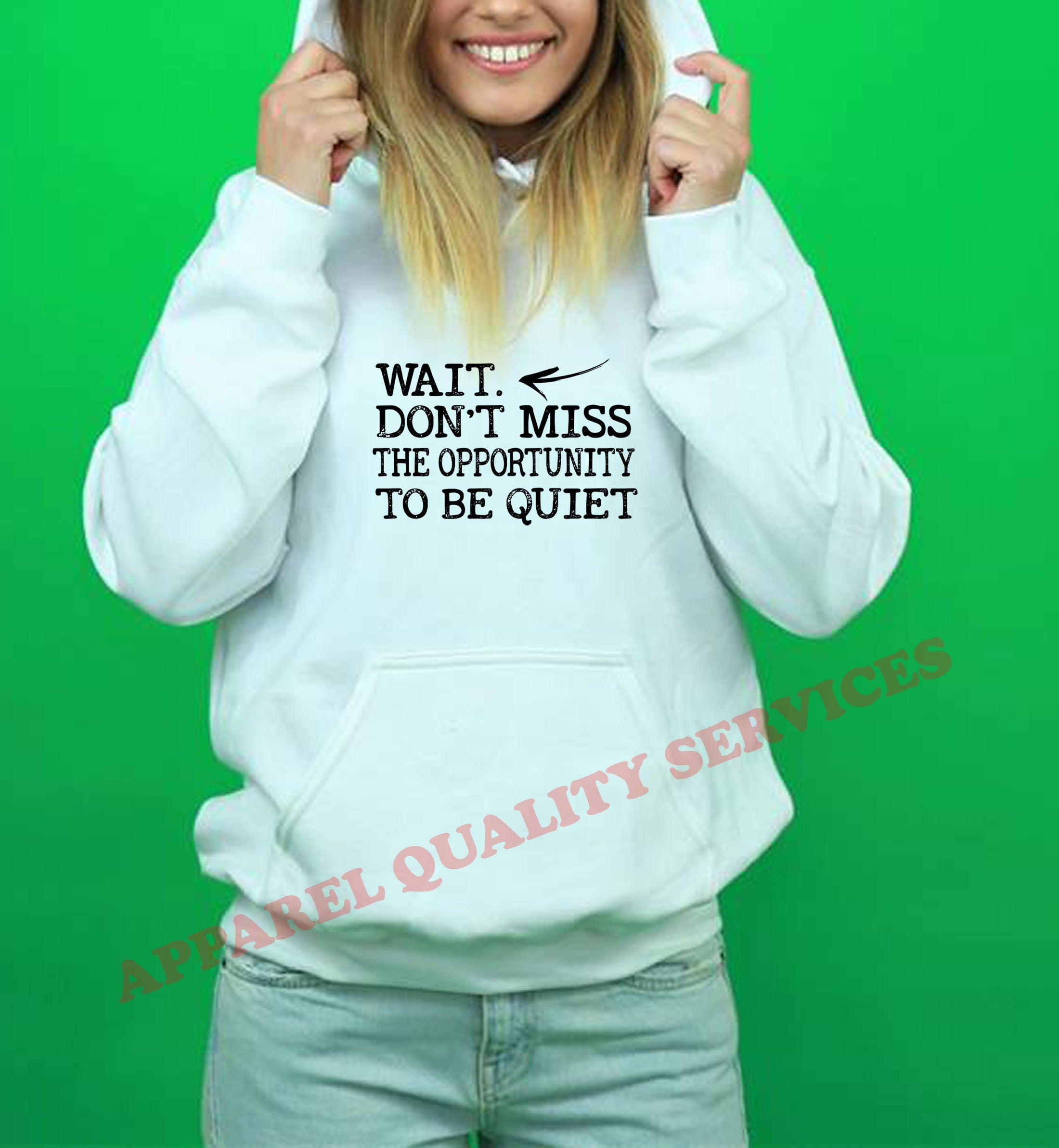 Wait, don't miss the opportunity to be quiet funny Hoodie Hoody Hood Hooded rude sarcastic joke ladies gift unisex womens mens xmas