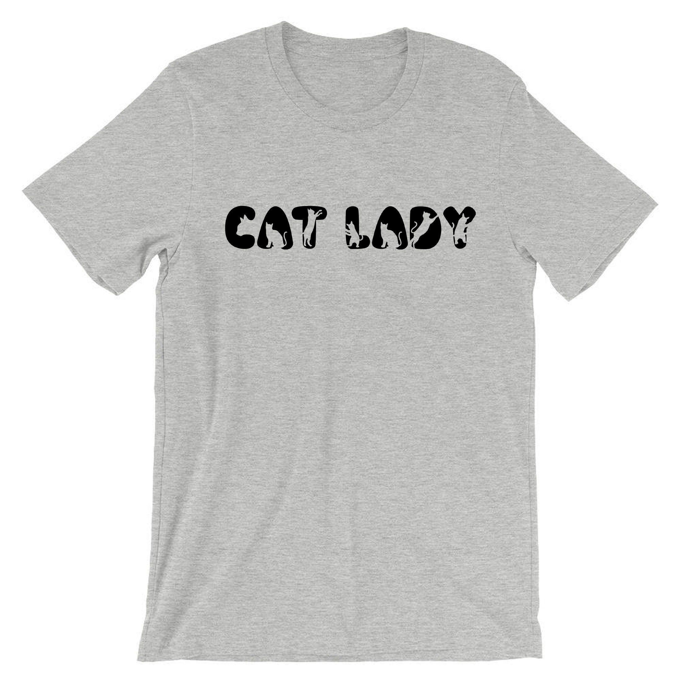 Cat Lovers Ladies T-shirt T shirt Tshirt Tee Shirt Cat Lady Kitten Lover Womens Gift Birthday Xmas Present Animal Pet Lover Funny