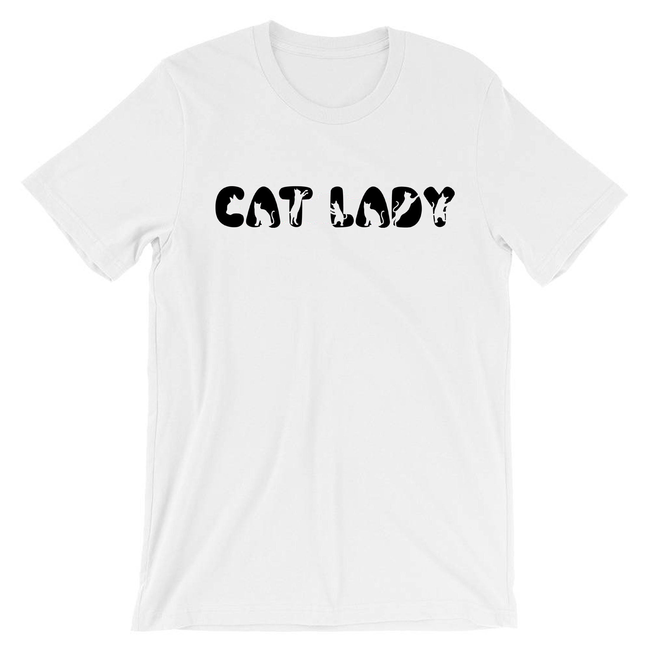 Cat Lovers Ladies T-shirt T shirt Tshirt Tee Shirt Cat Lady Kitten Lover Womens Gift Birthday Xmas Present Animal Pet Lover Funny