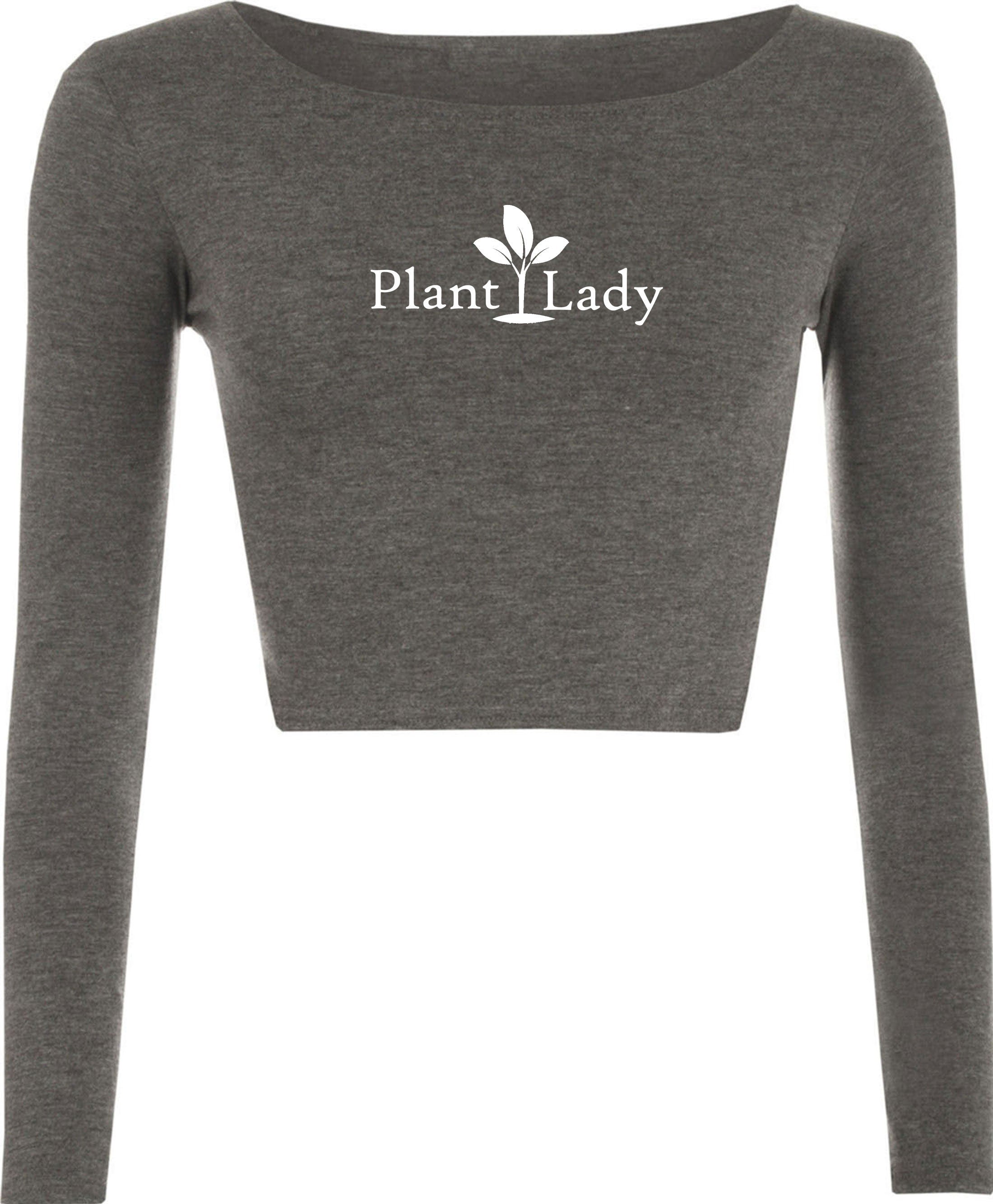 Plant Based Plant Lady Crop Tops Croptop Crop-top Vegan Vegetarian Plant Lovers gift unisex Birthday Gift Funny Ladies Womens Top