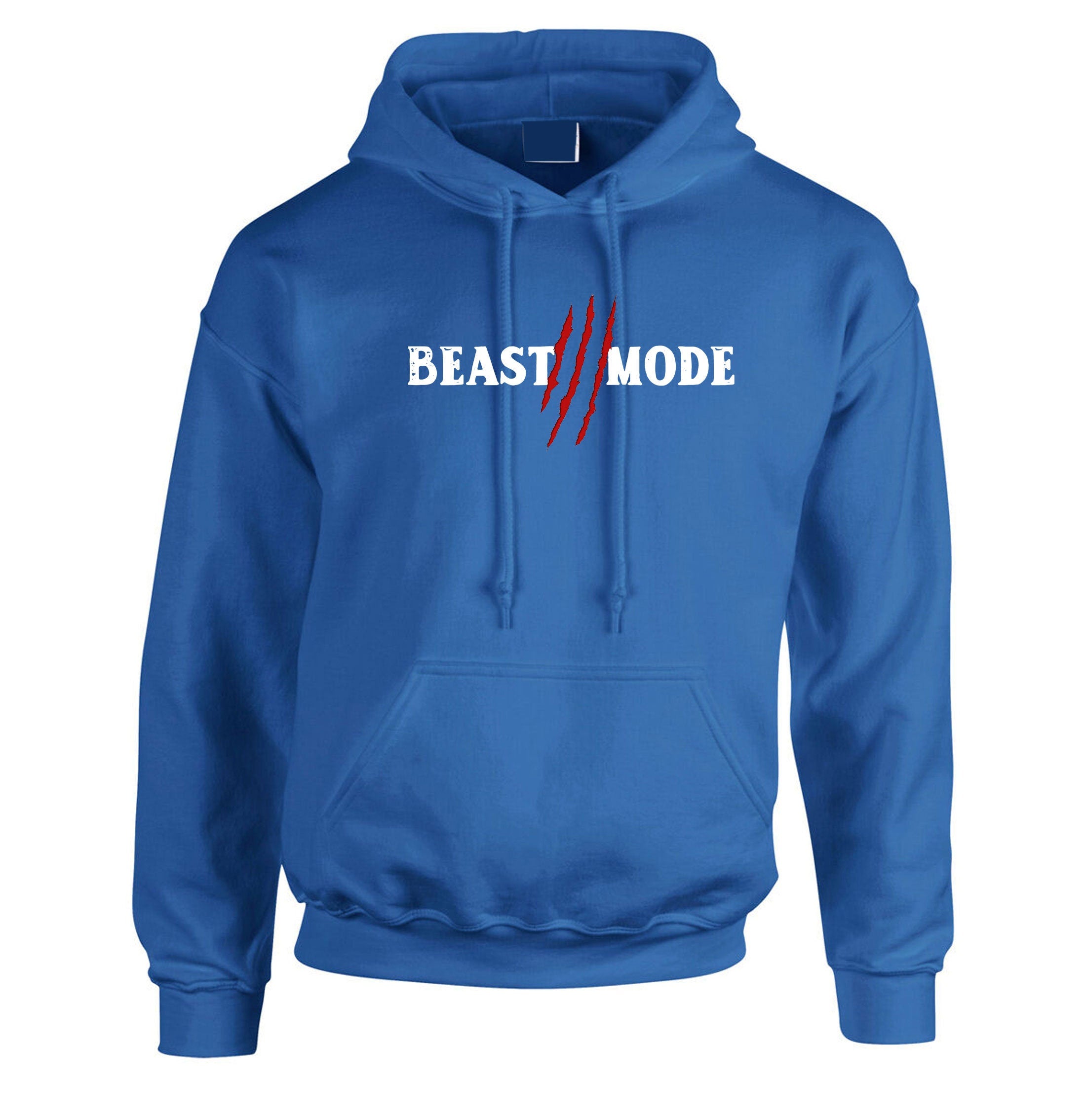 Beast Mode Hoodie Hoody Hood Hooded Gym Workout NMA Exercise Mens Boxing Gift Unisex Jogging Wrestling Funny Present Birthday Xmas