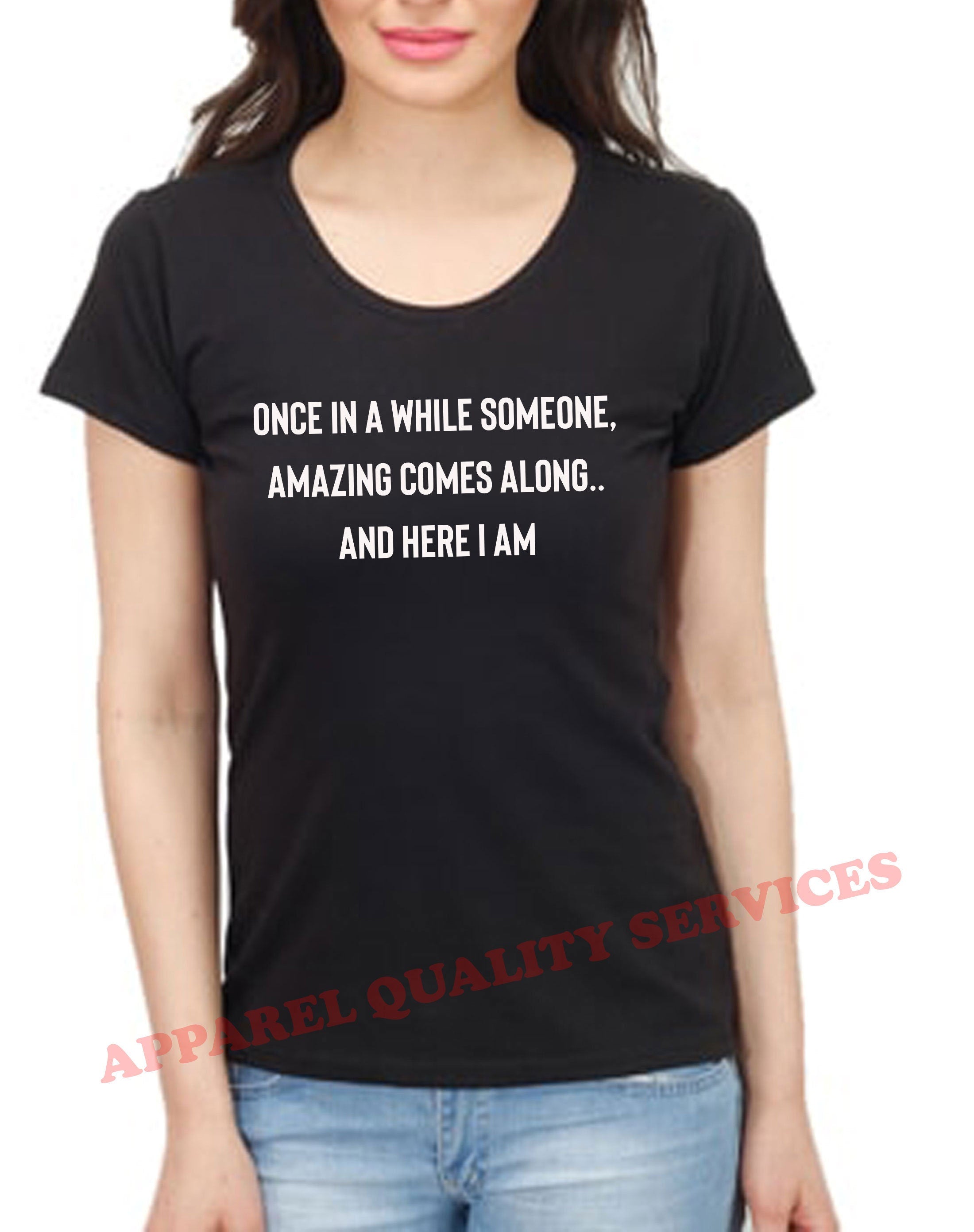 once in a while someone amazing comes along and here i am funny mens t-shirt tshirt t shirt tee shirt humour joke birthday gift partywear