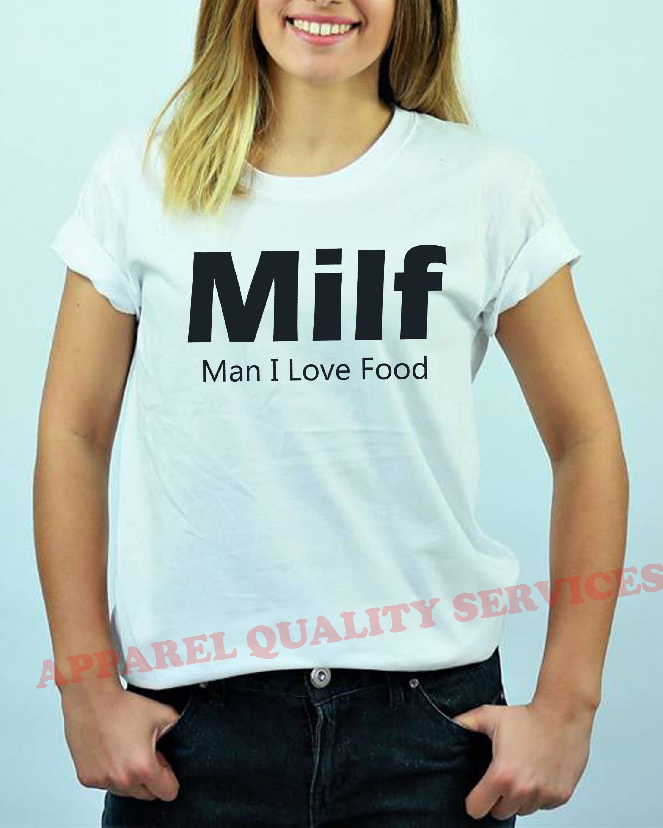 MILF Funny T Shirt Tshirt T-shirt Tee shirt Rude Offensive Gift Man i love food humor top gift adult joke birthday gift food lover foodie