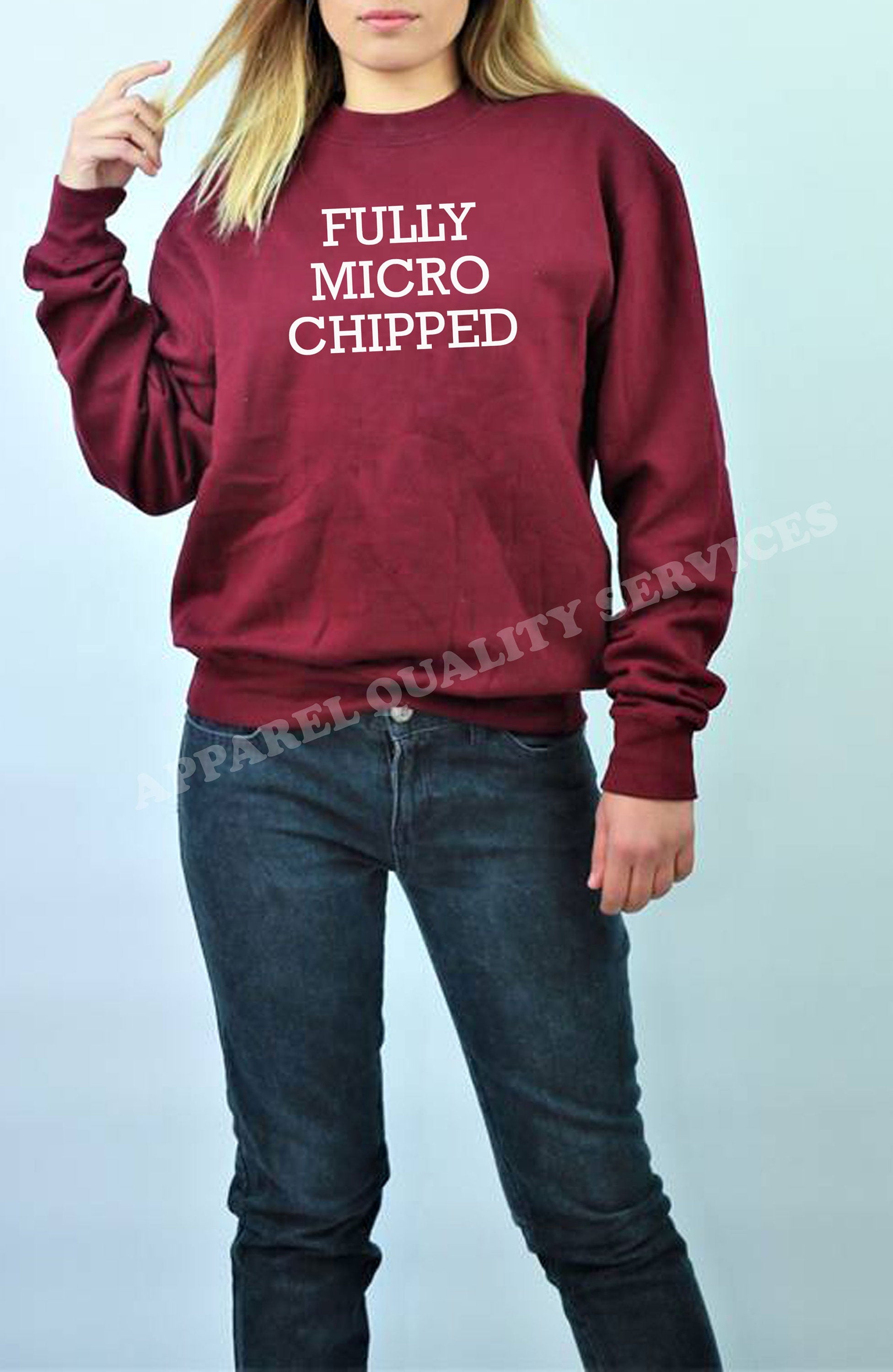 Fully Microchipped Sweatshirt Vaccinated, Vaccine Fully vaccinated, funny, quote, pandemic vaccine shirt, funny pandemic jumper Sweater