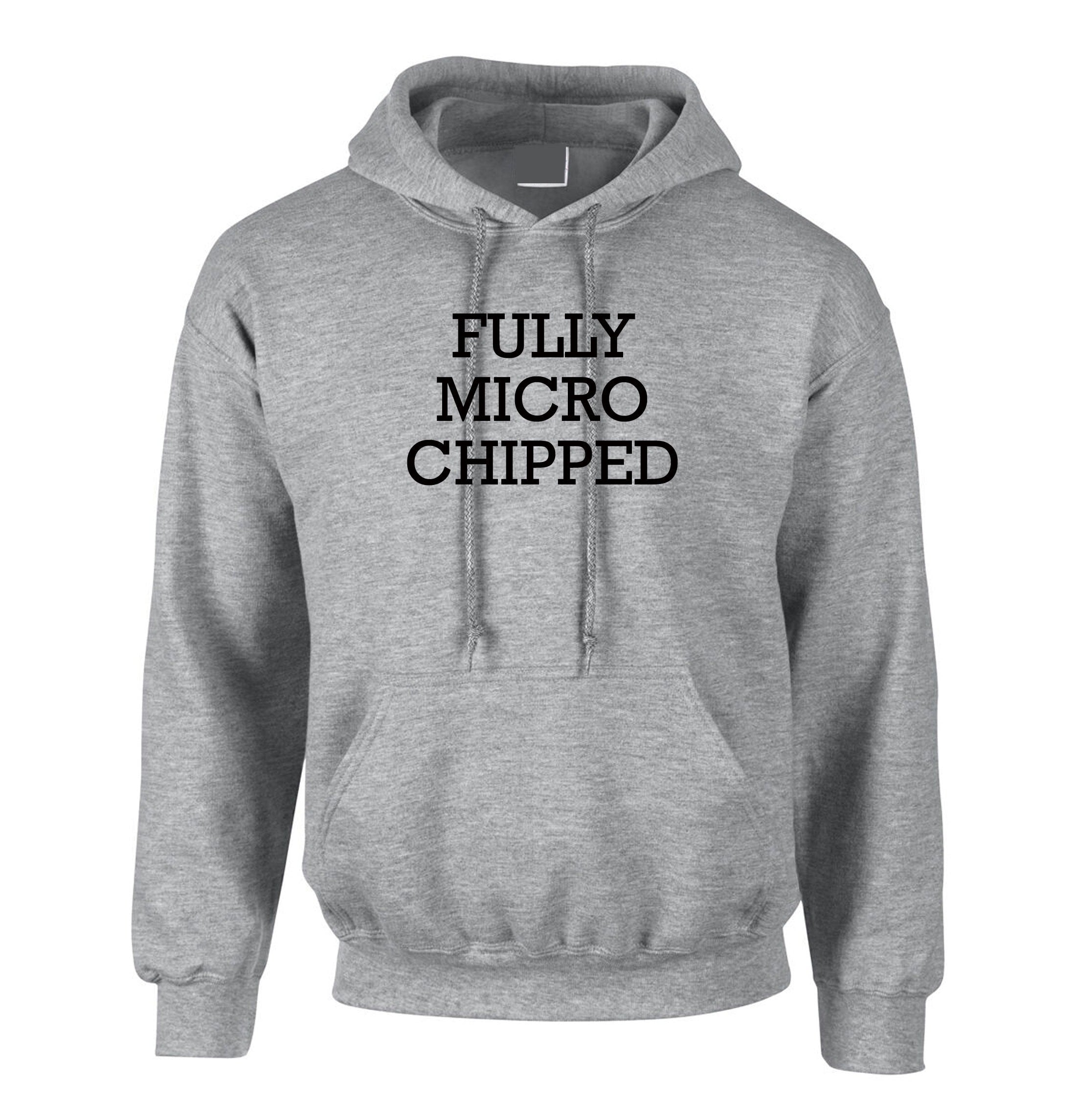 Fully Microchipped hoodie hoody Vaccinated, Vaccine Fully vaccinated, funny, quote, pandemic vaccine hoodie funny pandemic hood hooded