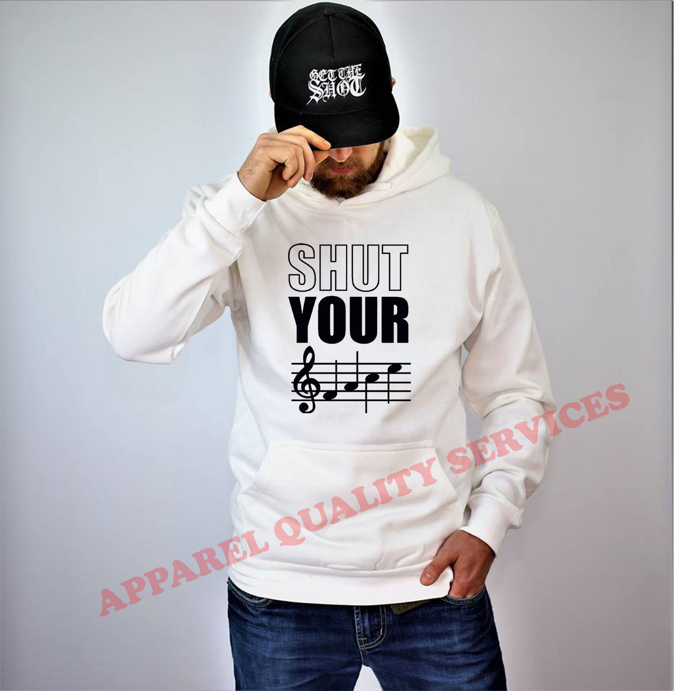 Shut your mouth funny Rude Hoodie Hoody Hood Hooded Music lovers unisex DJ Joke gift Party sarcastic top Musician