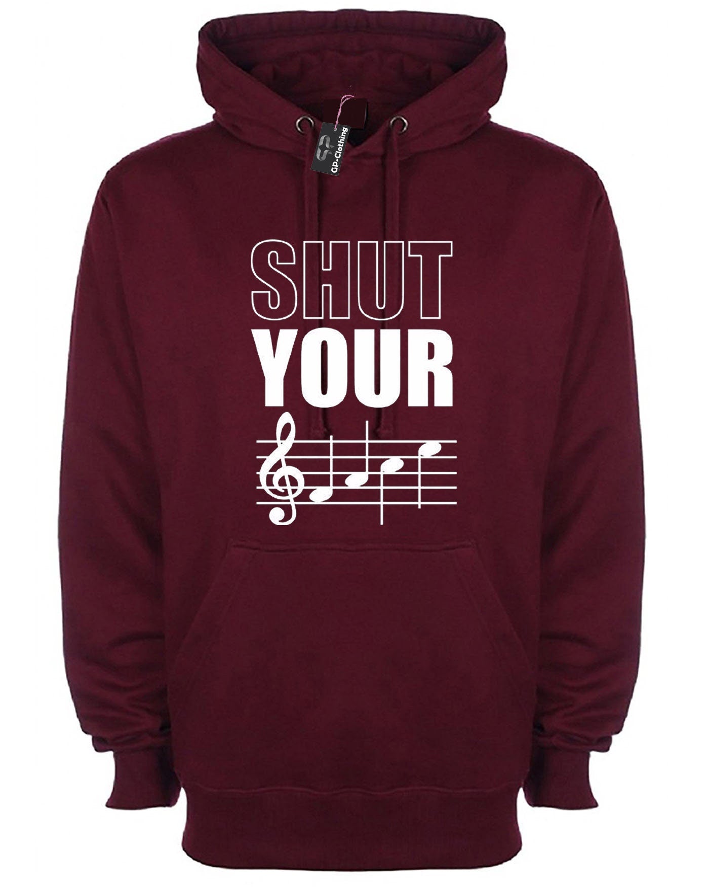 Shut your mouth funny Rude Hoodie Hoody Hood Hooded Music lovers unisex DJ Joke gift Party sarcastic top Musician