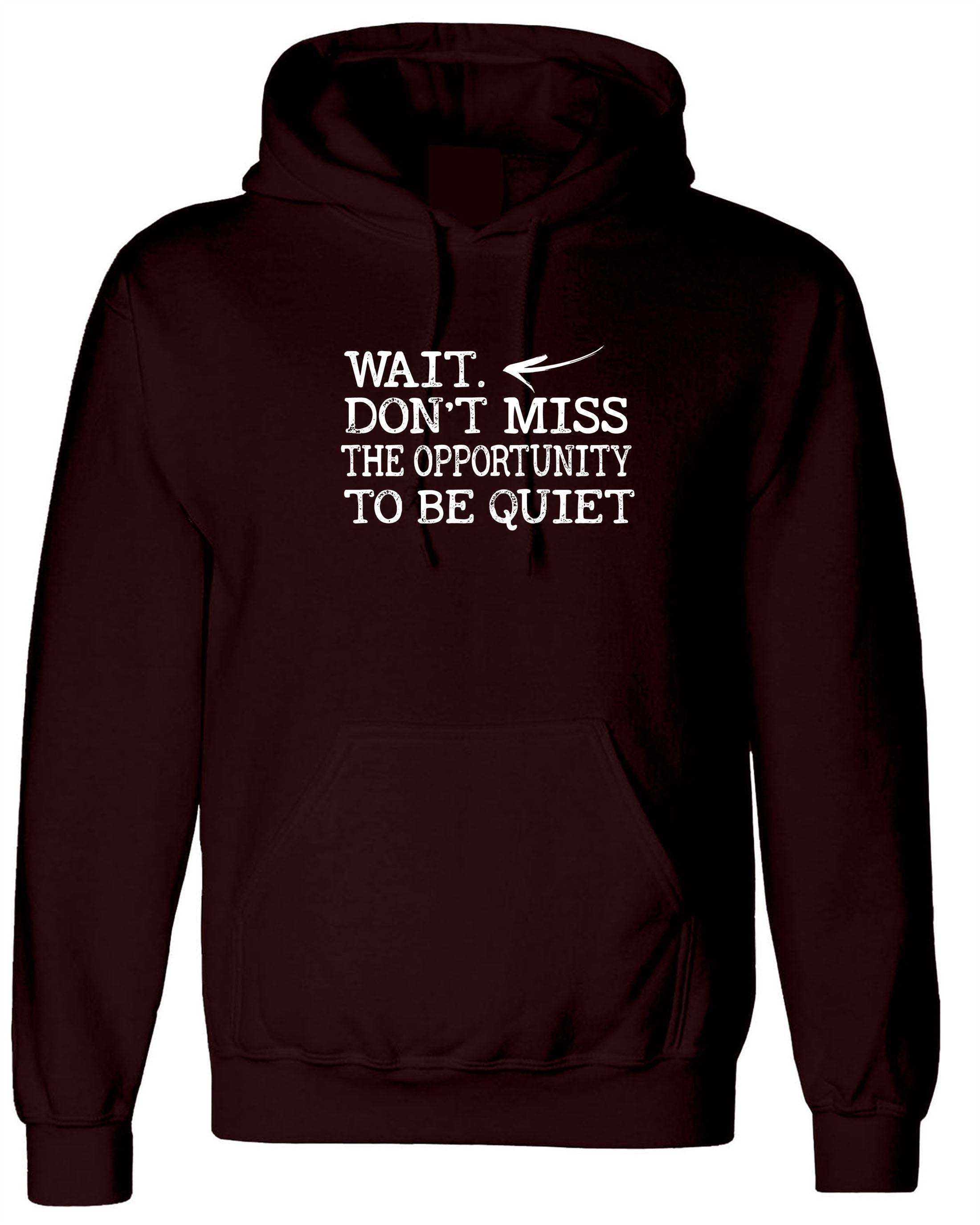 Wait, don't miss the opportunity to be quiet funny Hoodie Hoody Hood Hooded rude sarcastic joke ladies gift unisex womens mens xmas