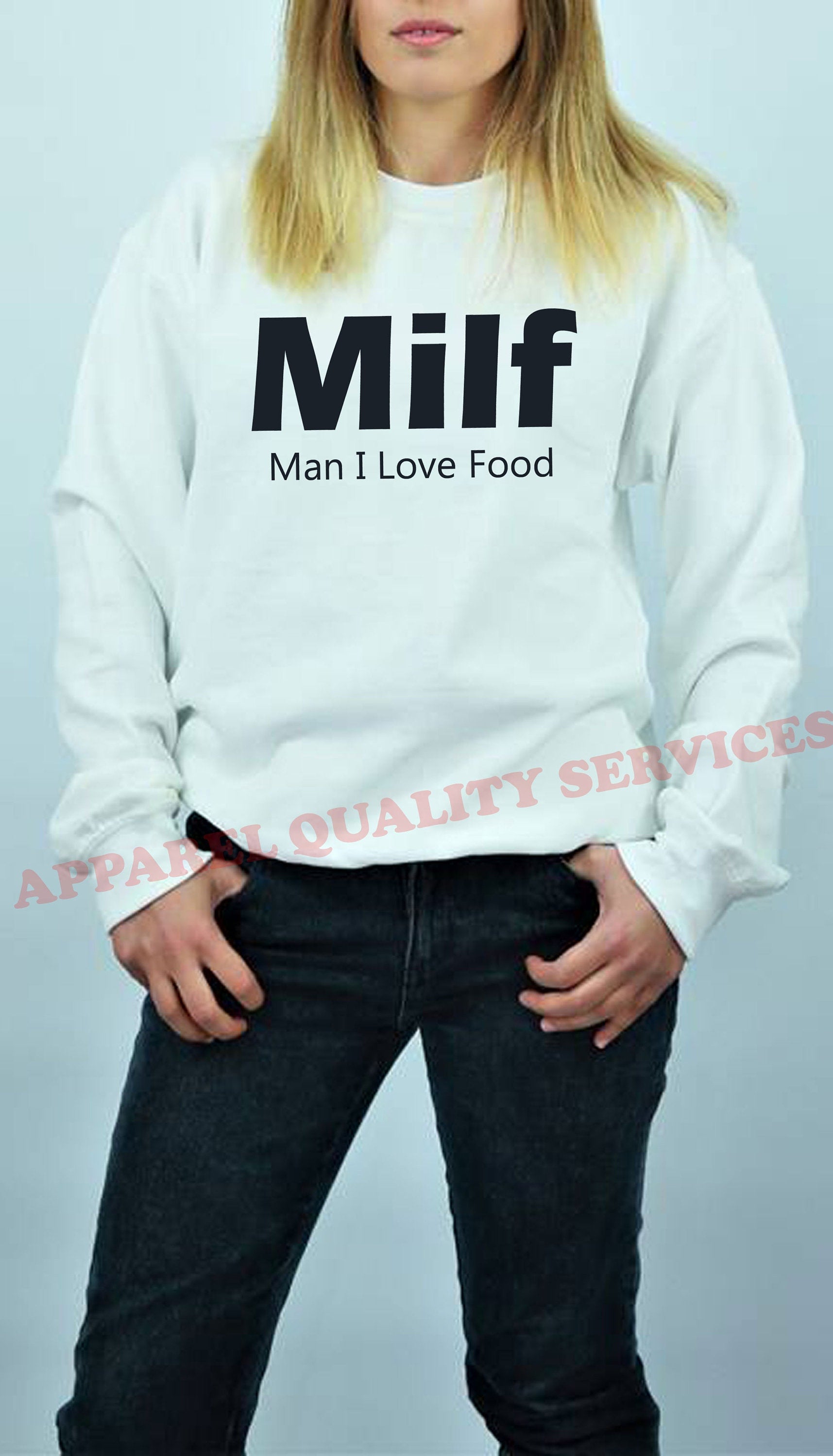 MILF Funny Sweatshirt jumper sweater shirt Rude Offensive Gift Man i love food humor top gift adult joke birthday gift food lover foodie