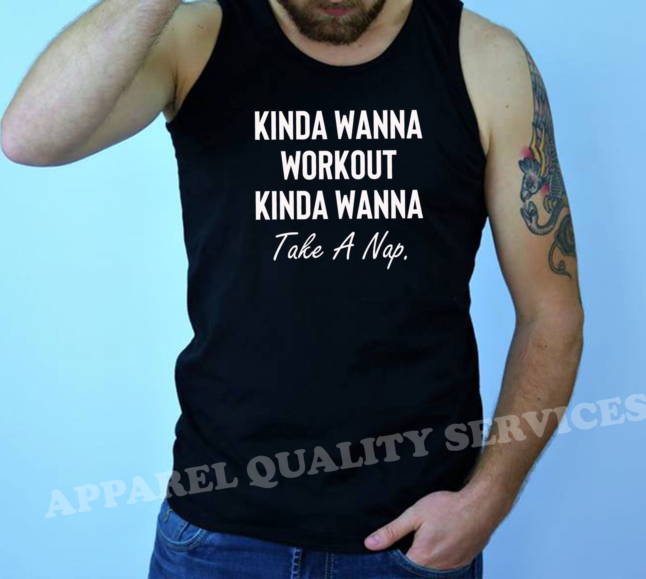 Kinda Workout kinda take a nap Yoga Shirts Ladies Unisex Vest Vests Top Tank Gym Exercise Lazy Workout Jogging Running Funny Humor Joke